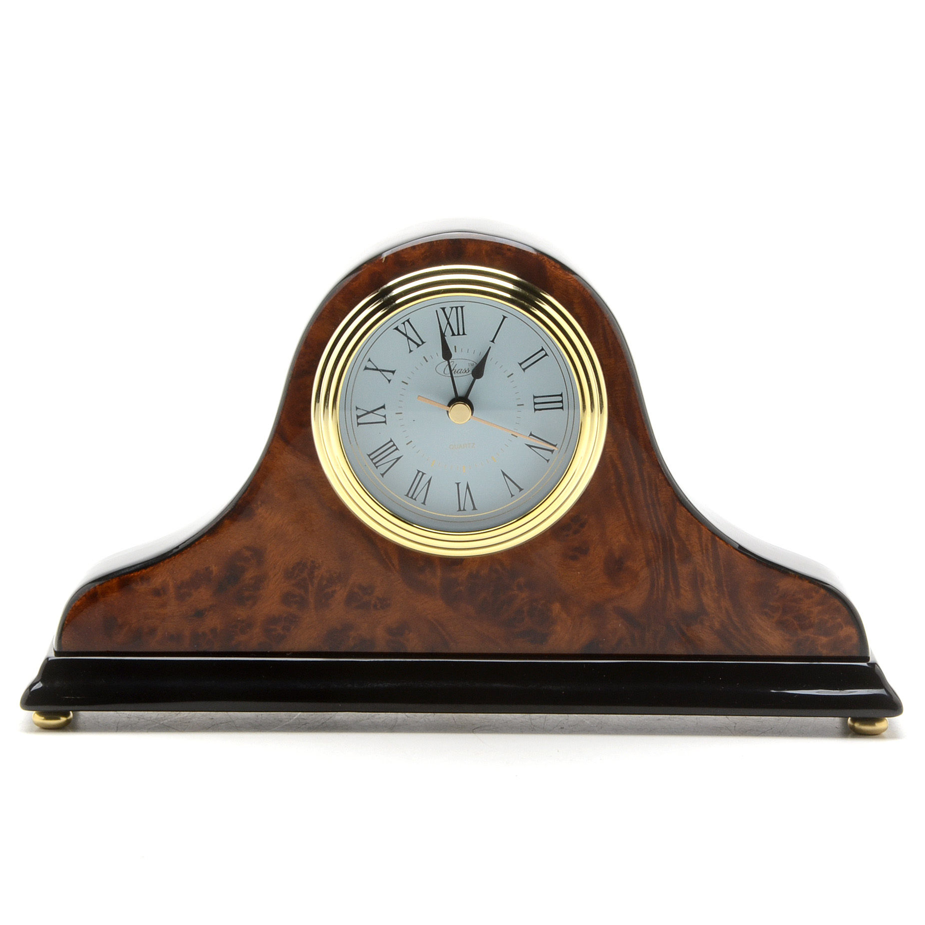 Chass Tambour-Style Mantel Clock