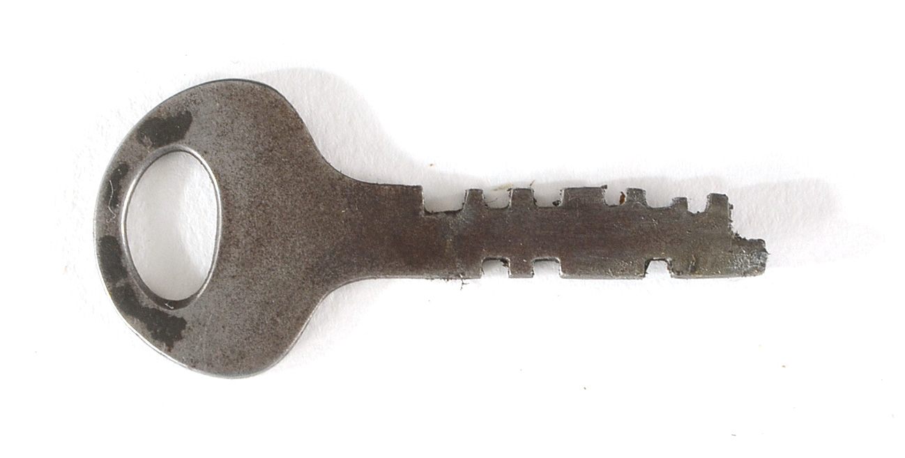 Antique Black Wooden Tool Chest