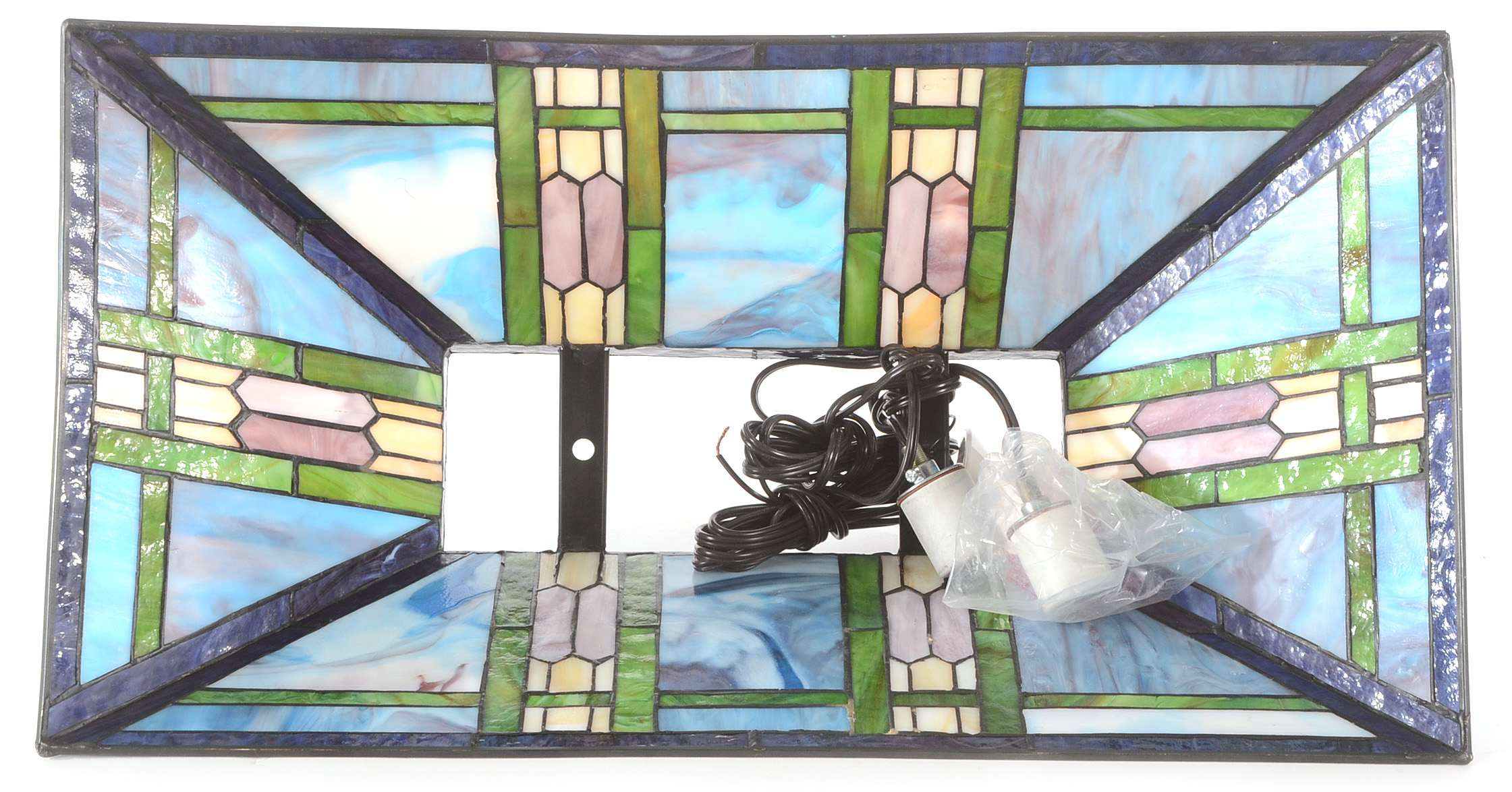 Stained Glass Overhead Pendant Light