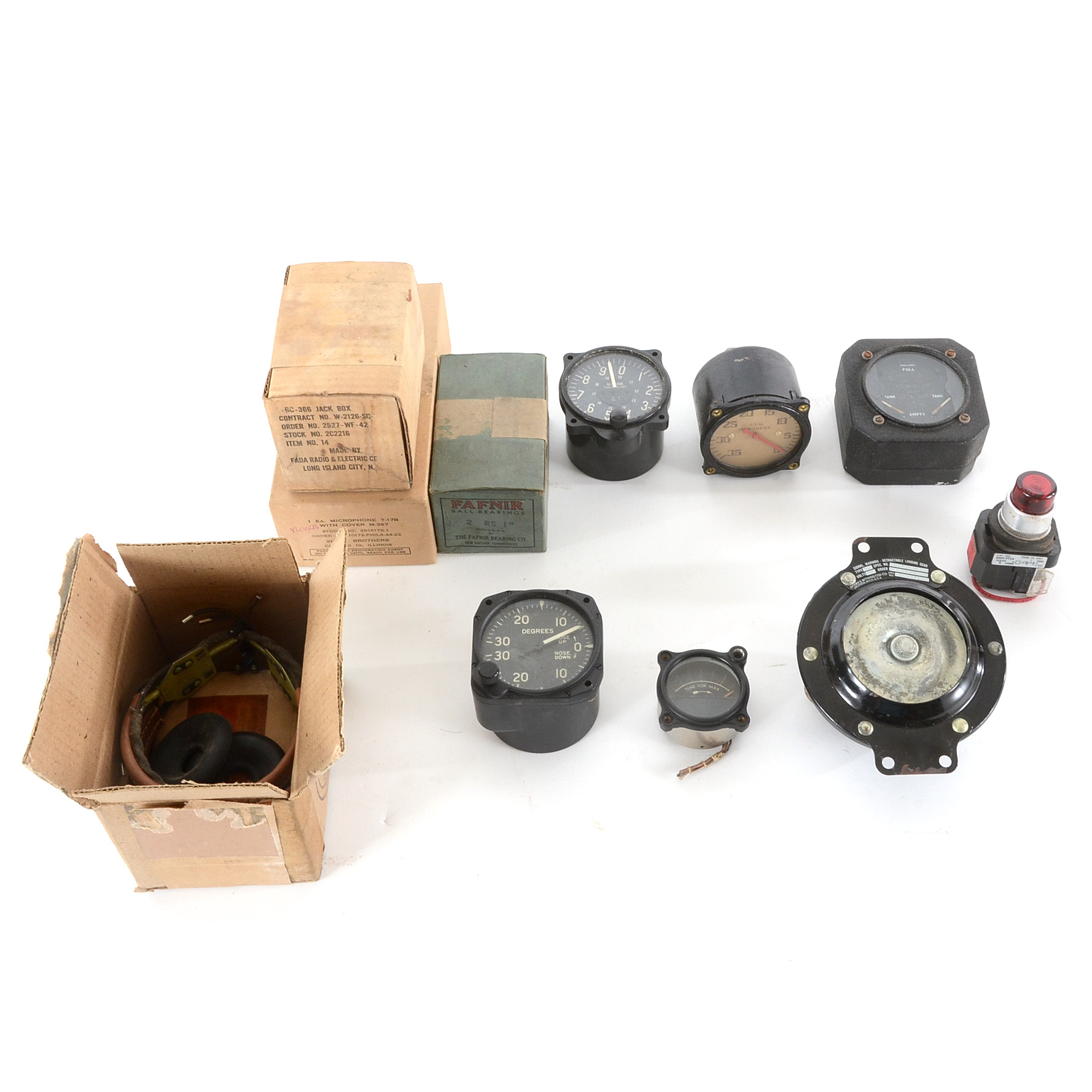 Collection of Vintage Airplane Parts