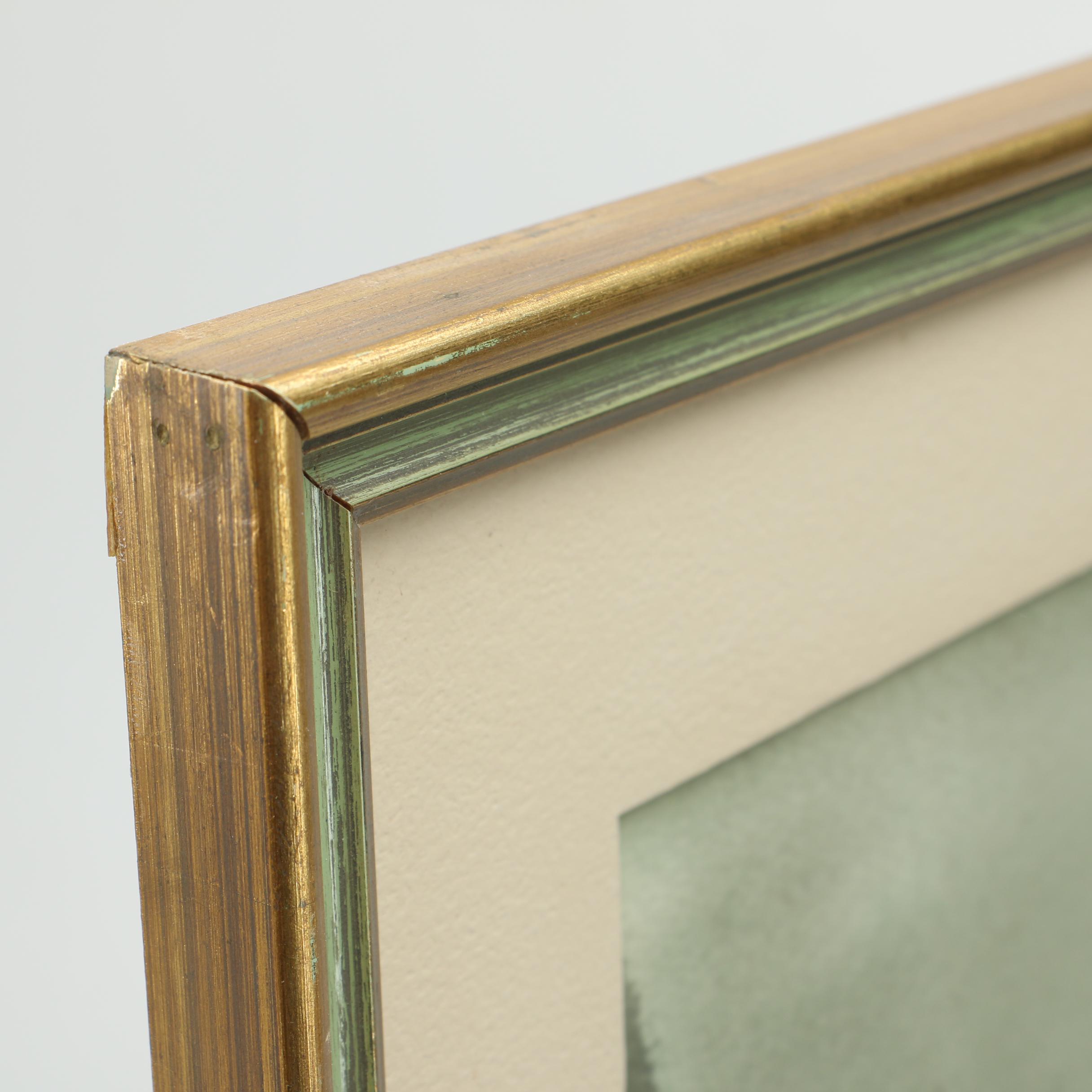 Ellen Dodham Watercolor Painting "Golden Gate Bridge"