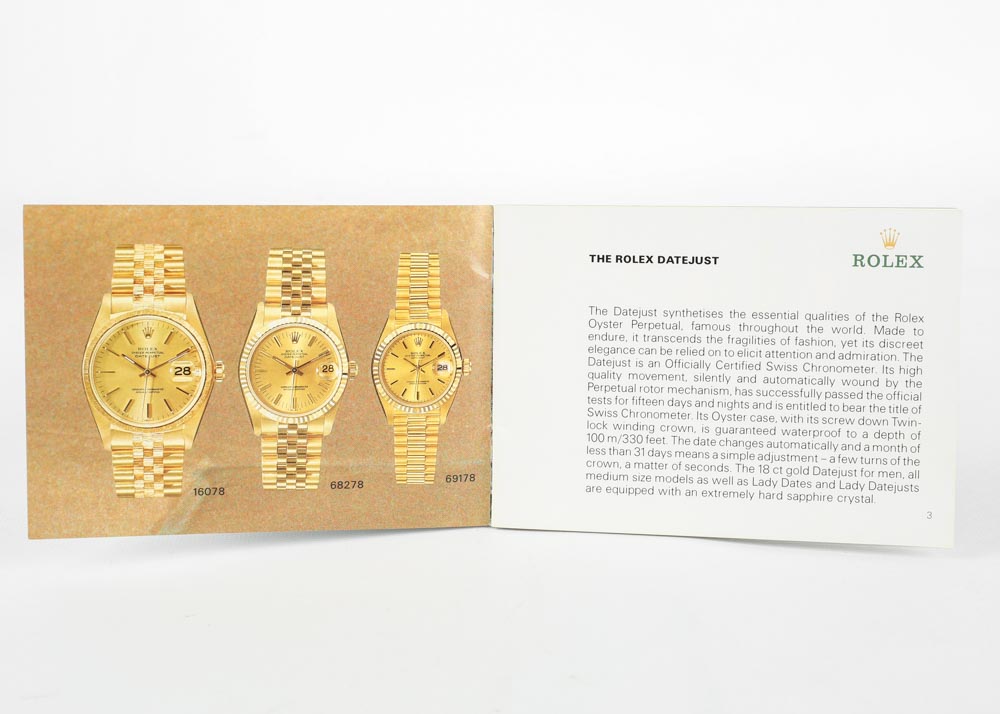 Women's 18K Yellow Gold and Diamond Vintage Rolex Oyster Watch