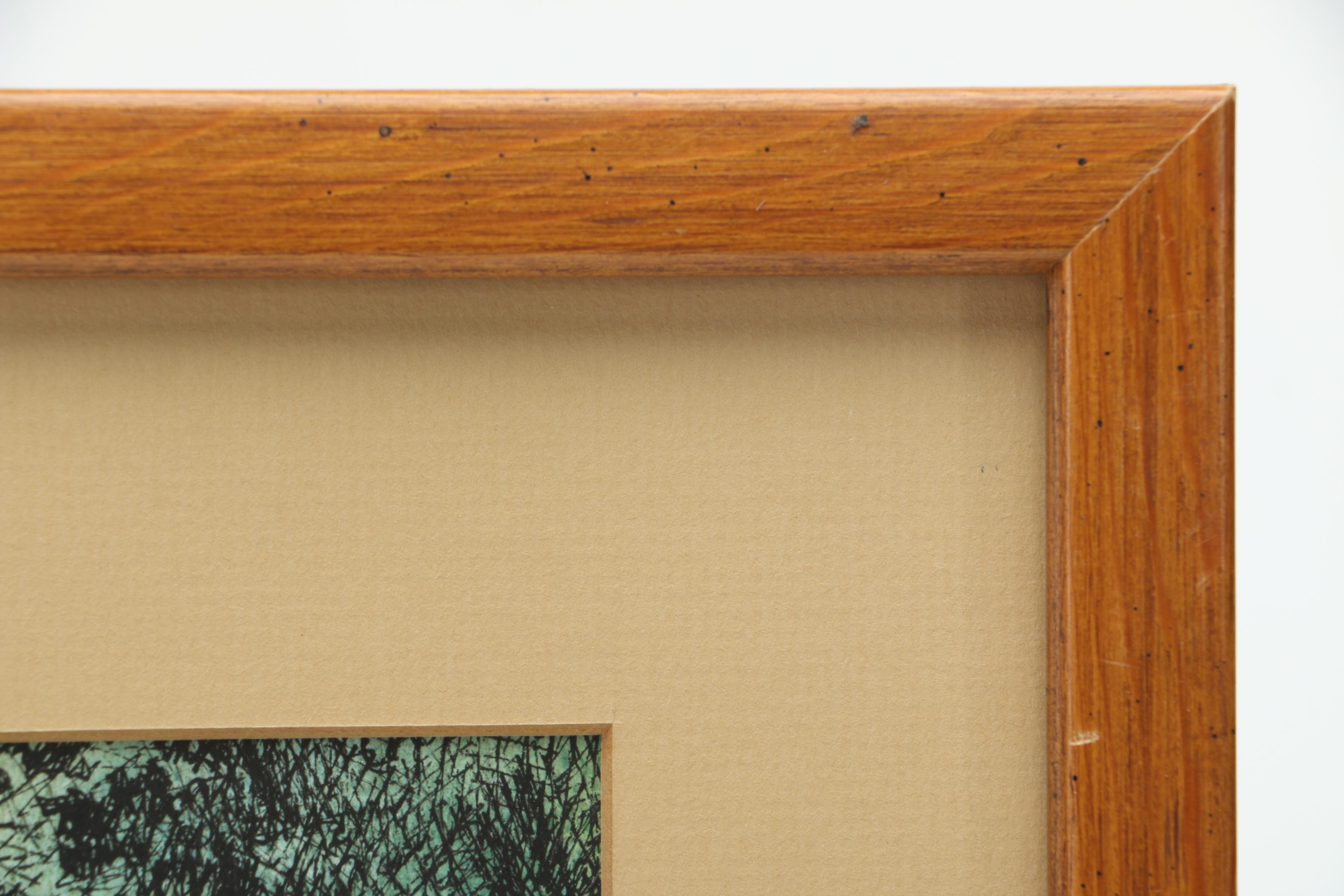 1983 Pen and Watercolor "Costa Rican Coffee Picker" Signed "Otto"