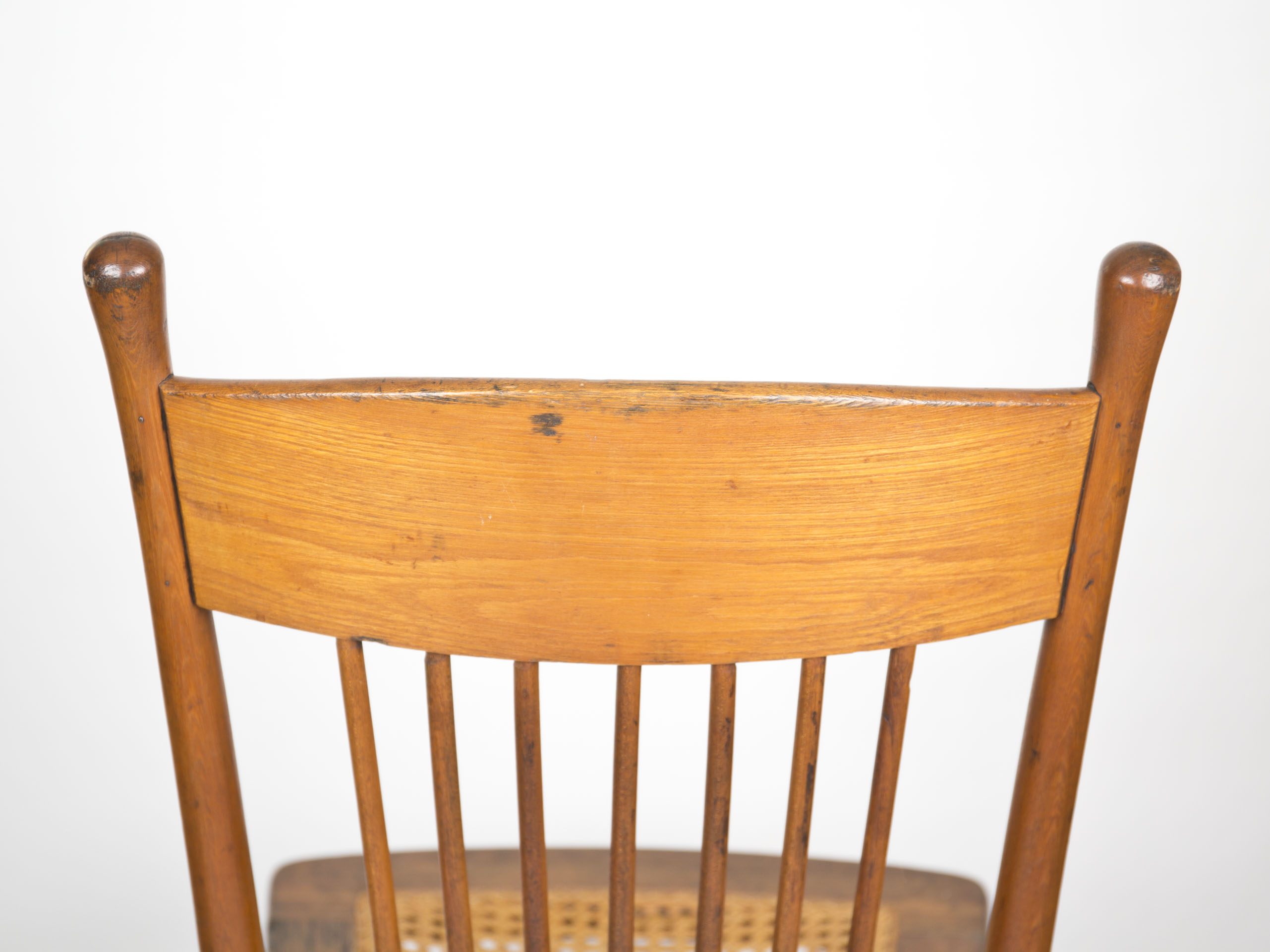 Pair of Cherry Chairs With Caned Seats