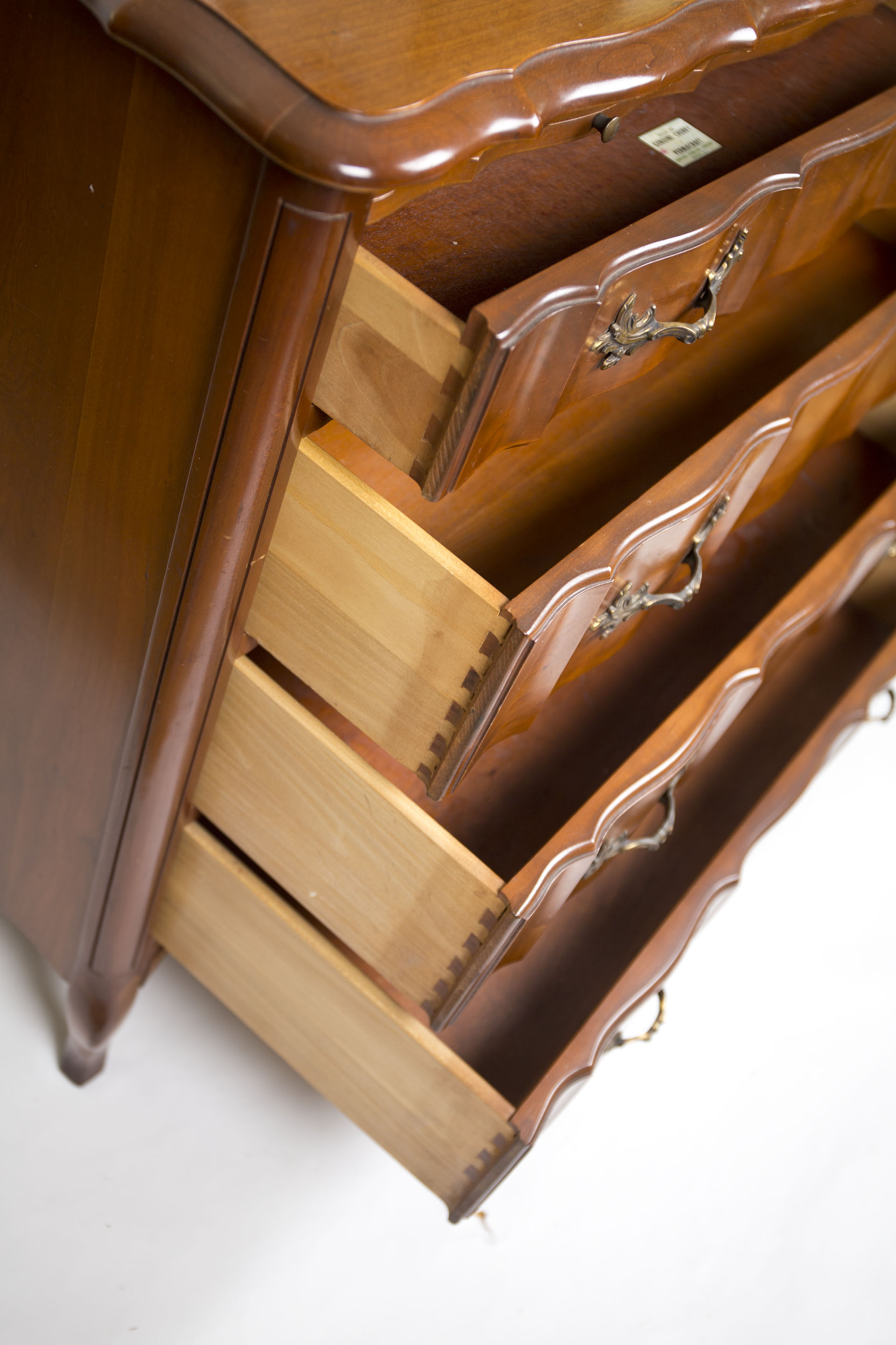 Vintage French Provincial Style Cherry Dresser by Permacraft