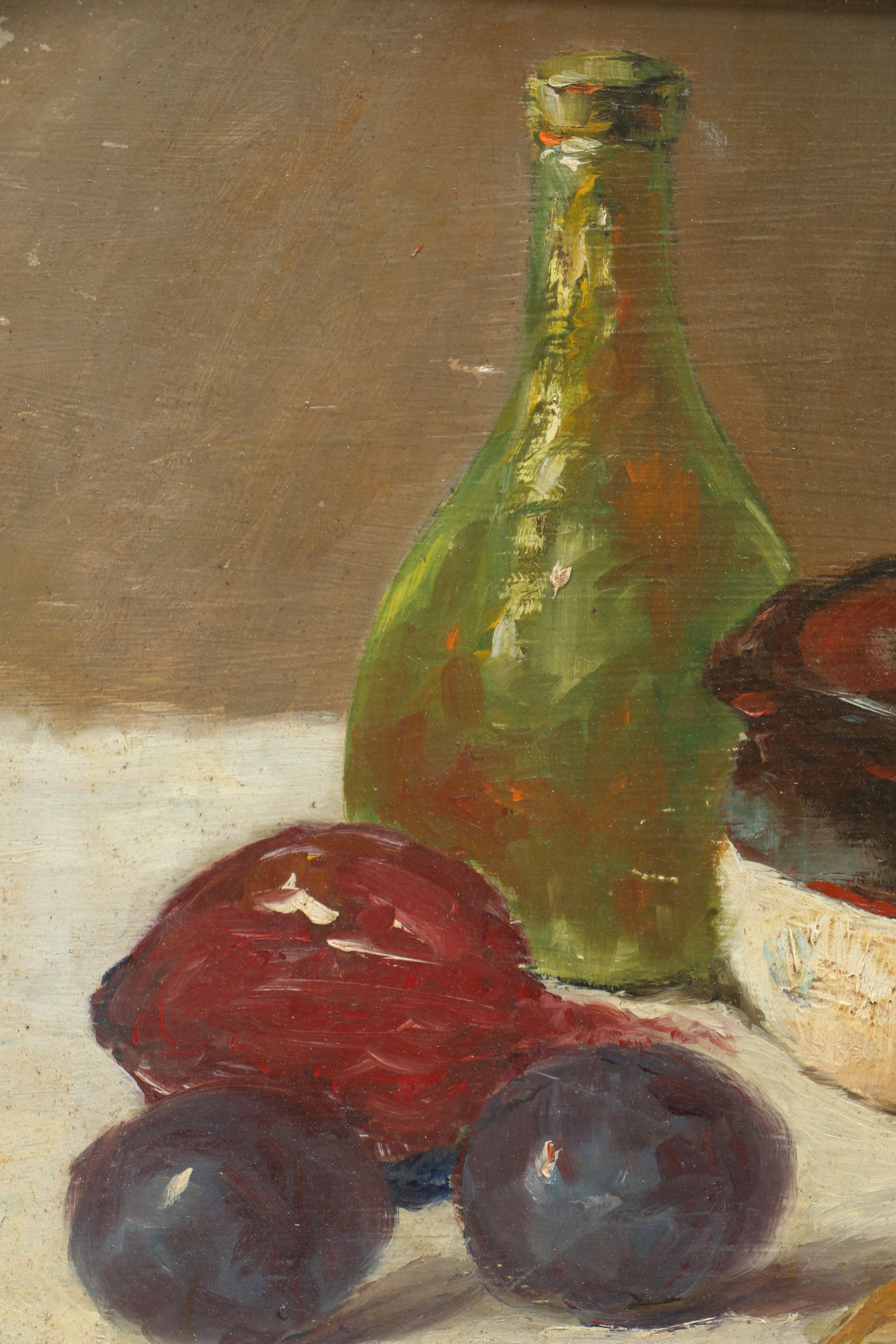 John Poti Oil on Masonite of Still Life