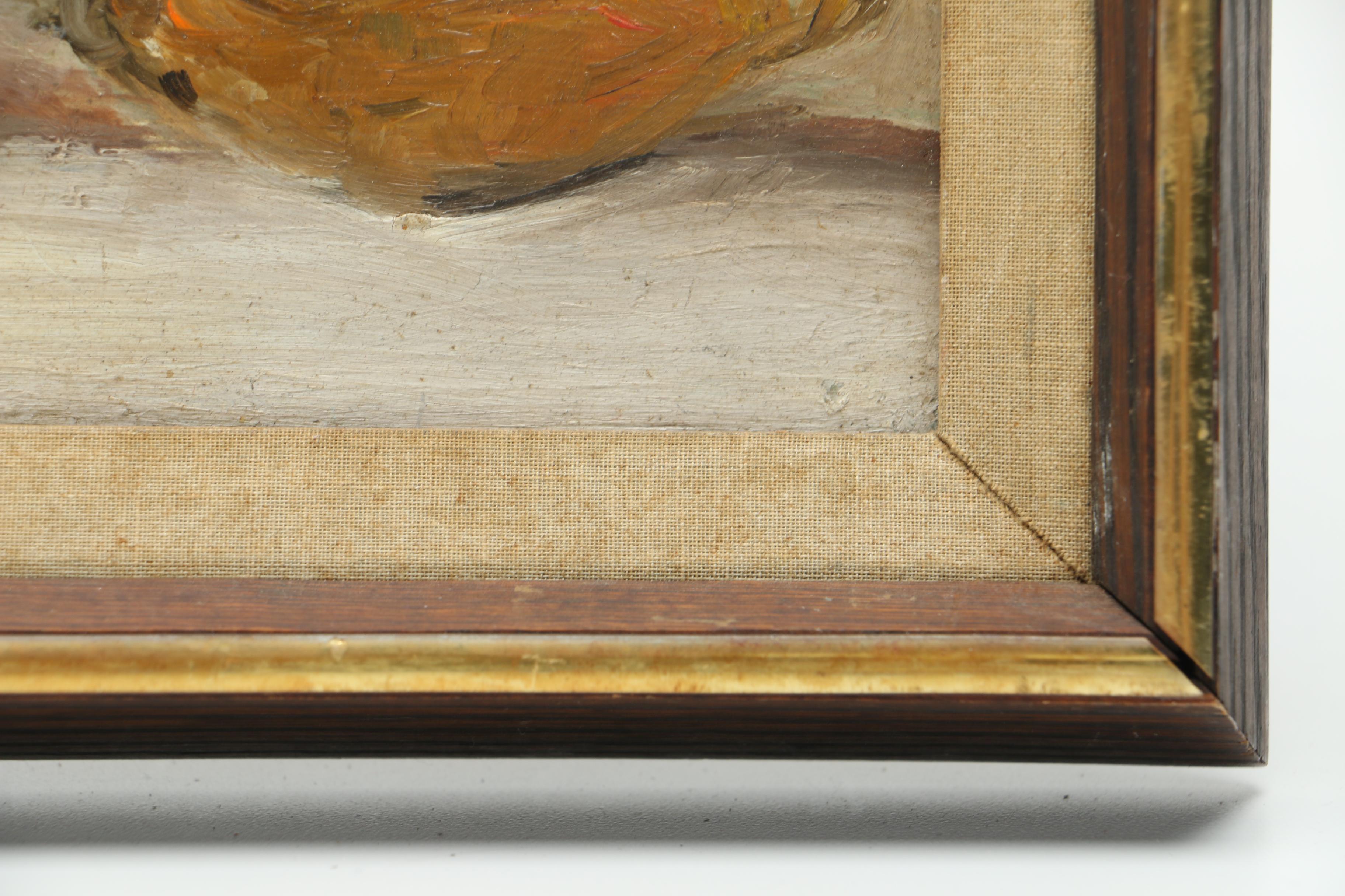 John Poti Oil on Masonite of Still Life