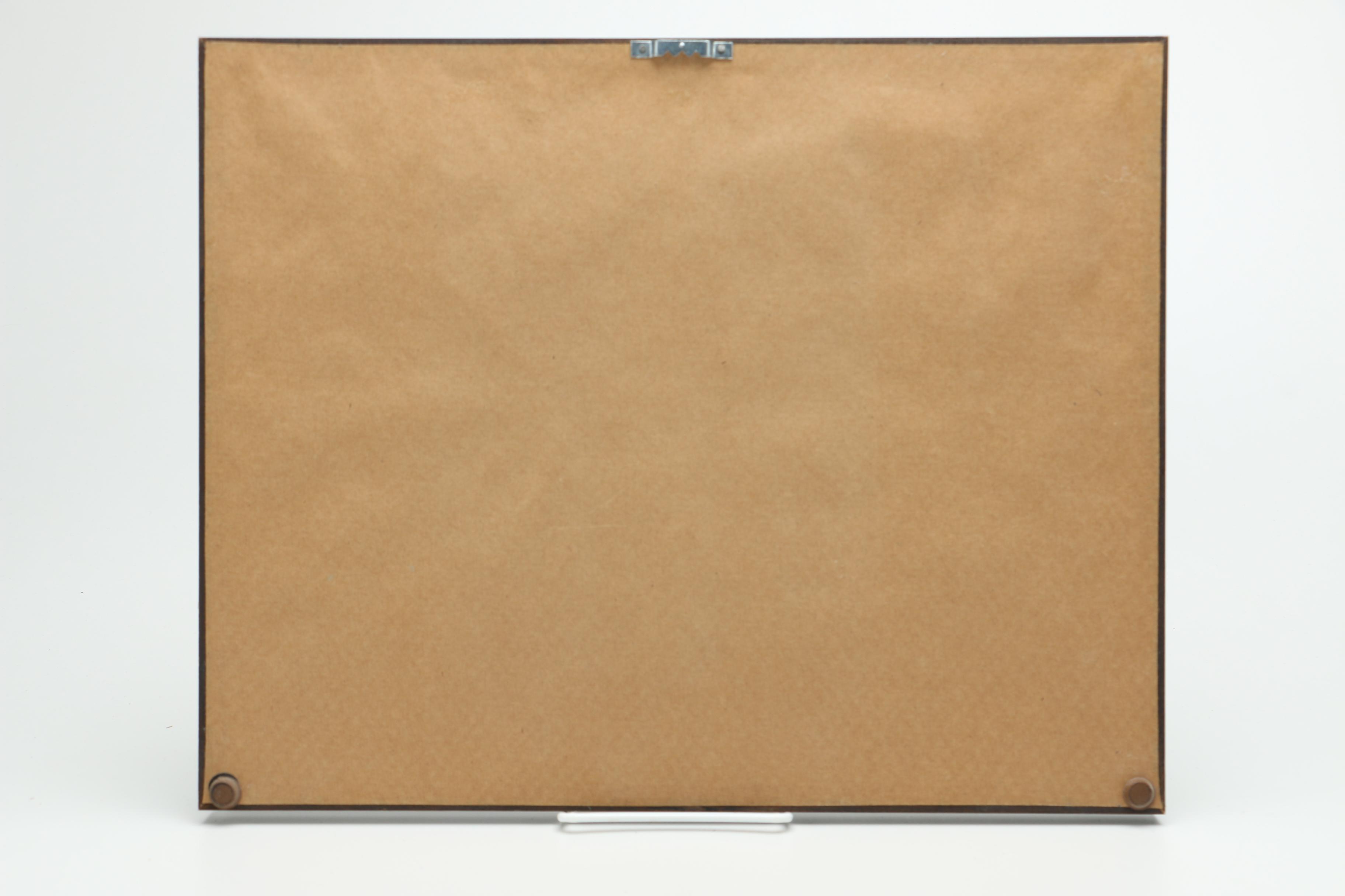 1983 Pen and Watercolor of a Costa Rican Shore Signed "Otto"