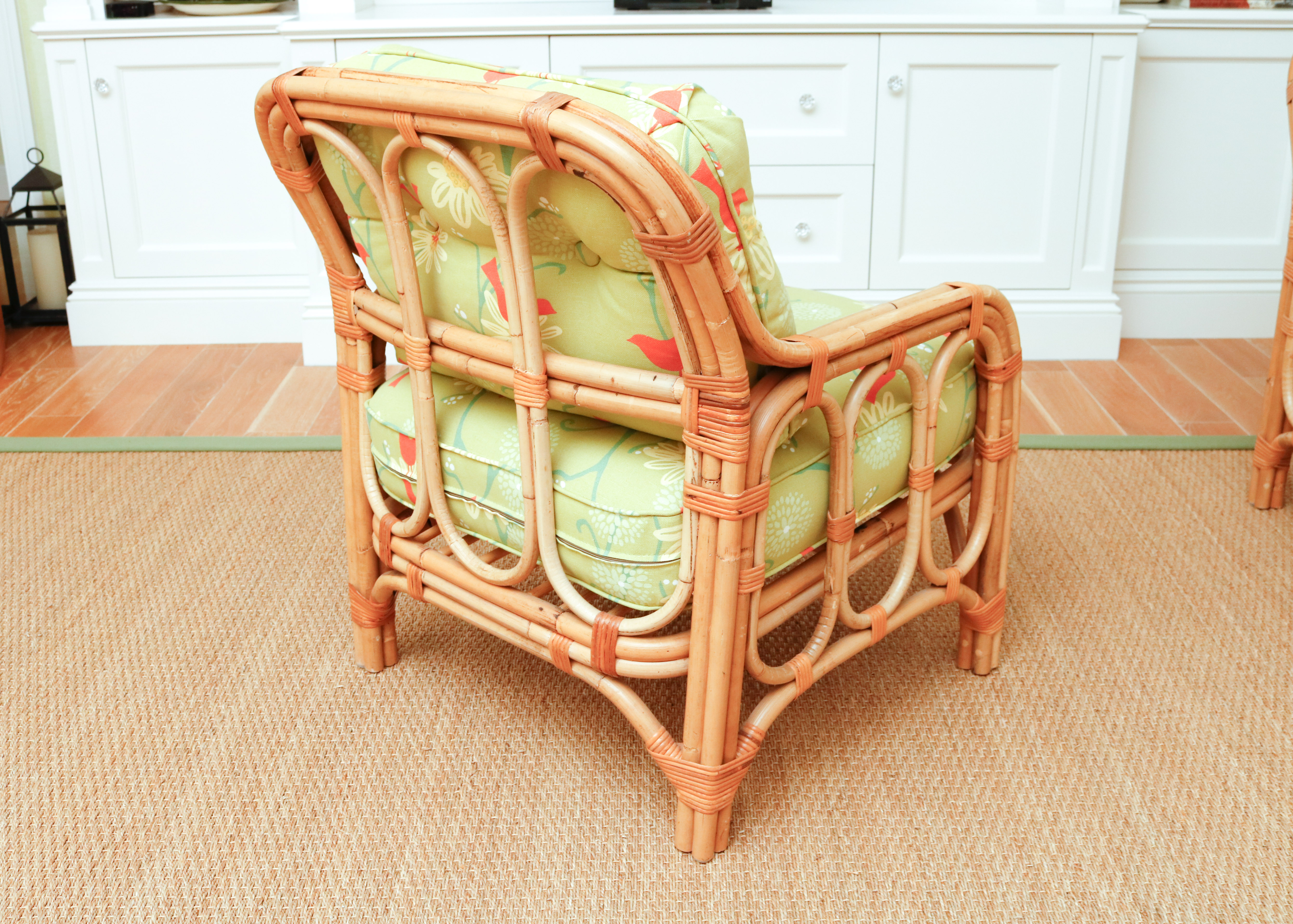 Rattan Chairs With Upholstered Cushions