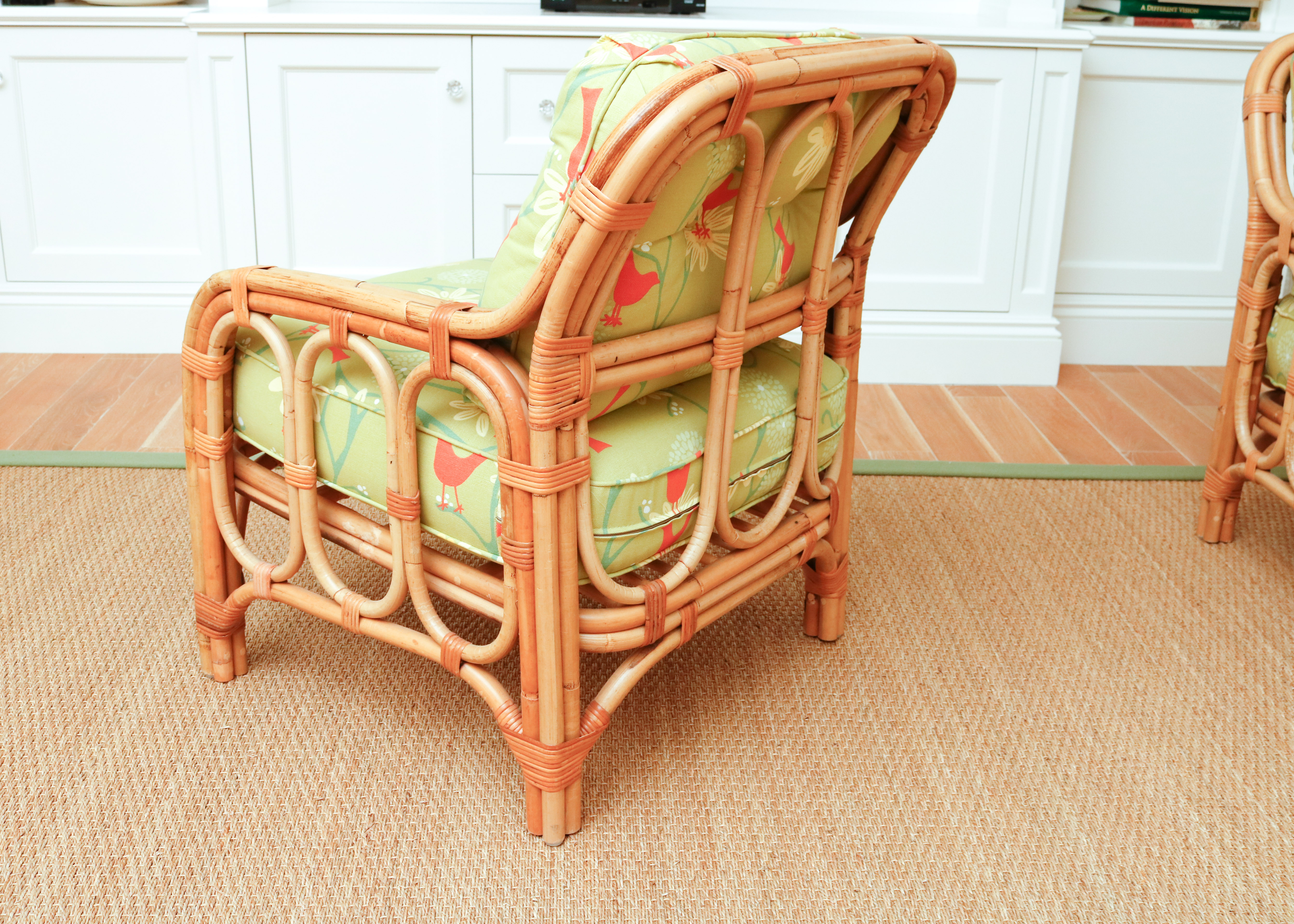 Rattan Chairs With Upholstered Cushions