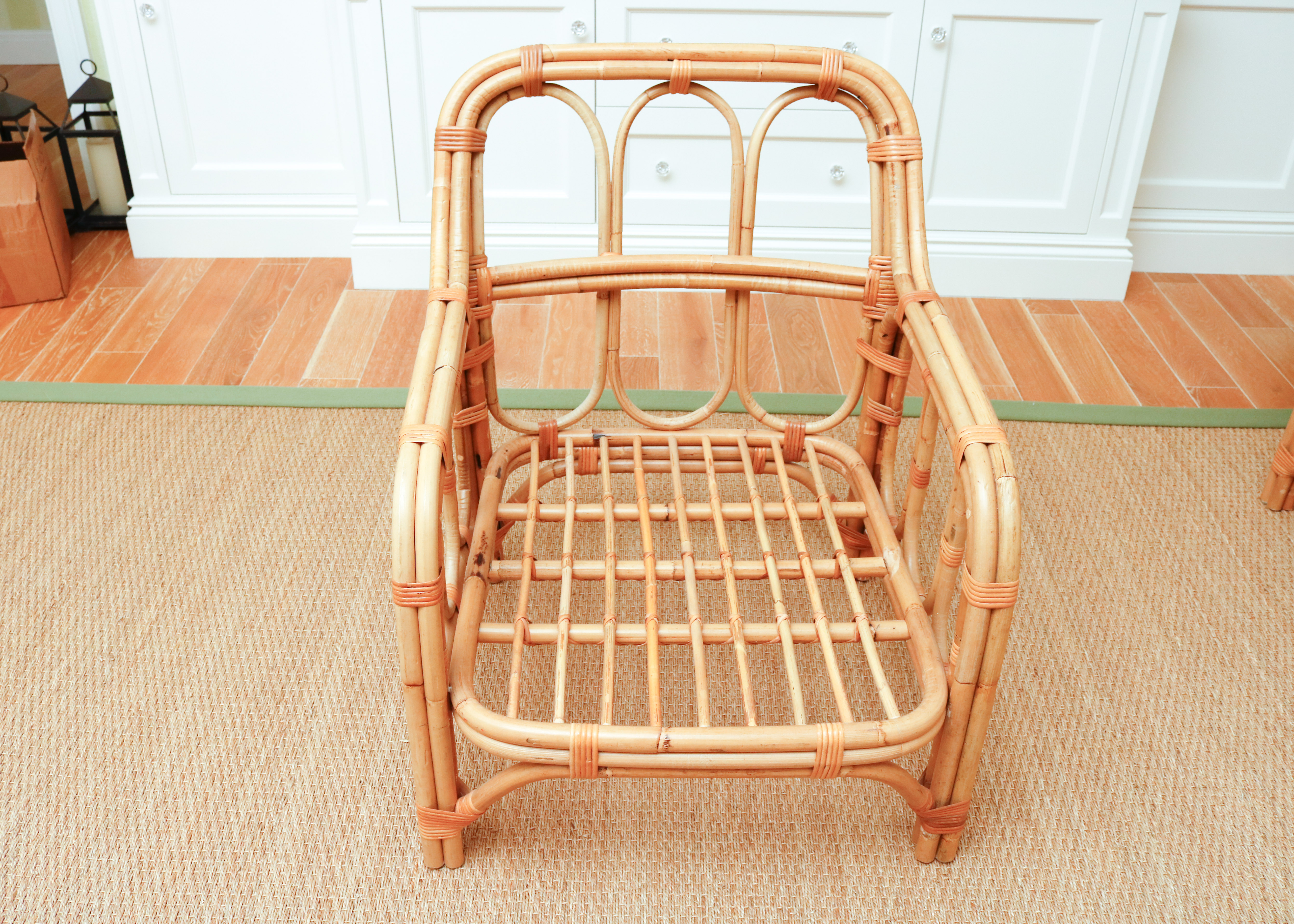 Rattan Chairs With Upholstered Cushions