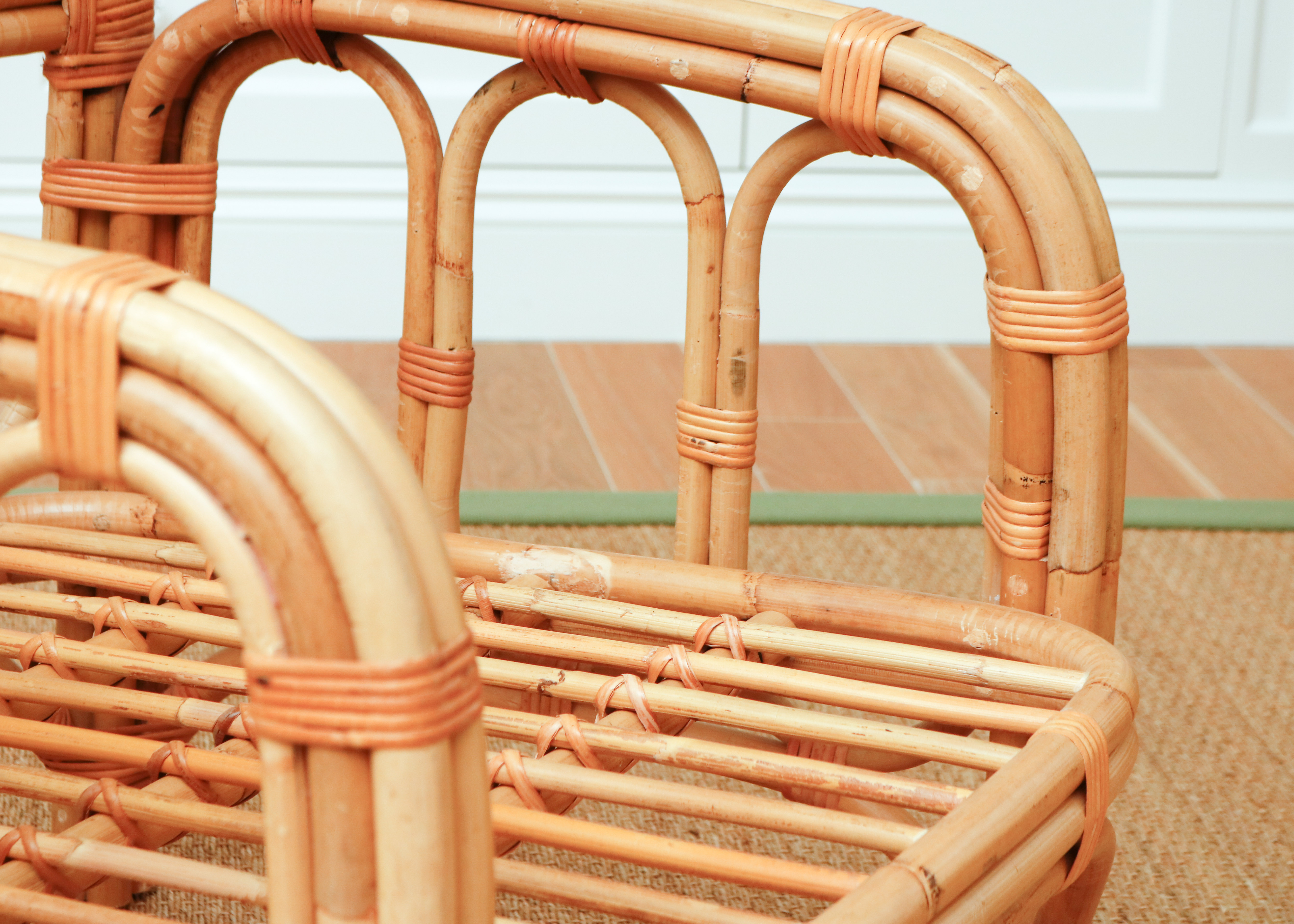 Rattan Chairs With Upholstered Cushions