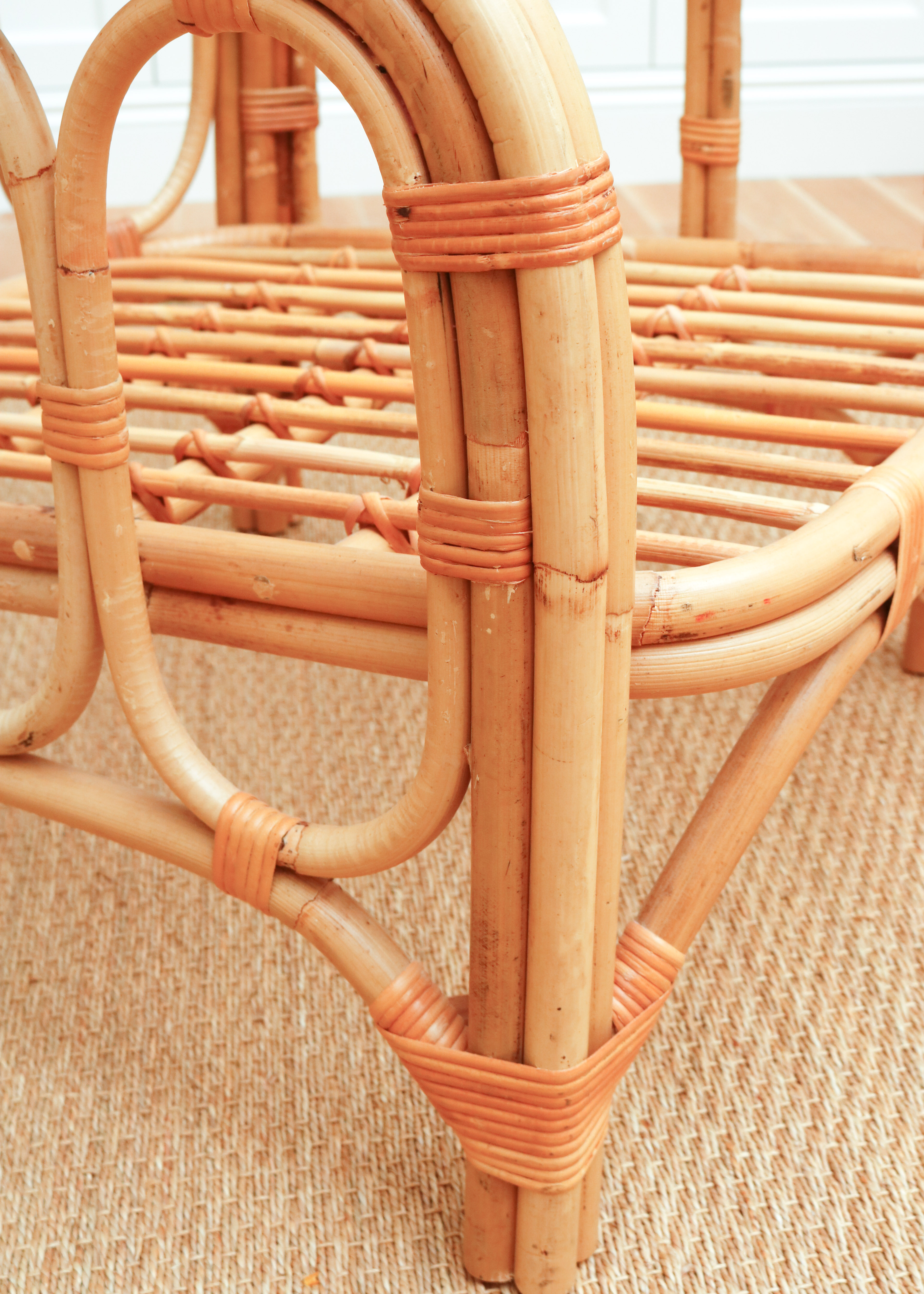 Rattan Chairs With Upholstered Cushions