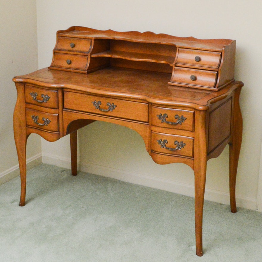 Vintage French Provincial Style Secretary Desk