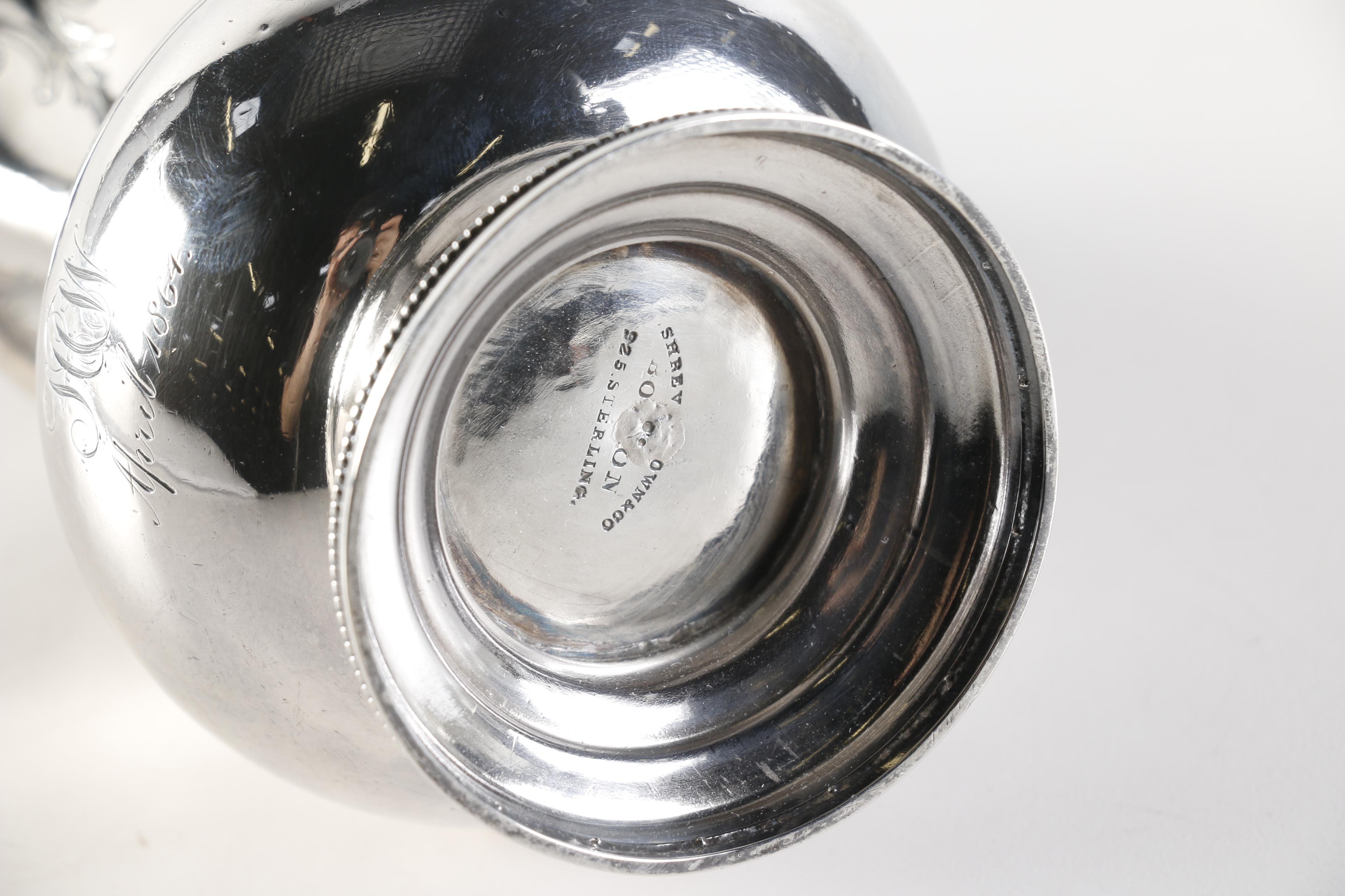 Shreve, Brown & Co. Sterling Silver Pitcher