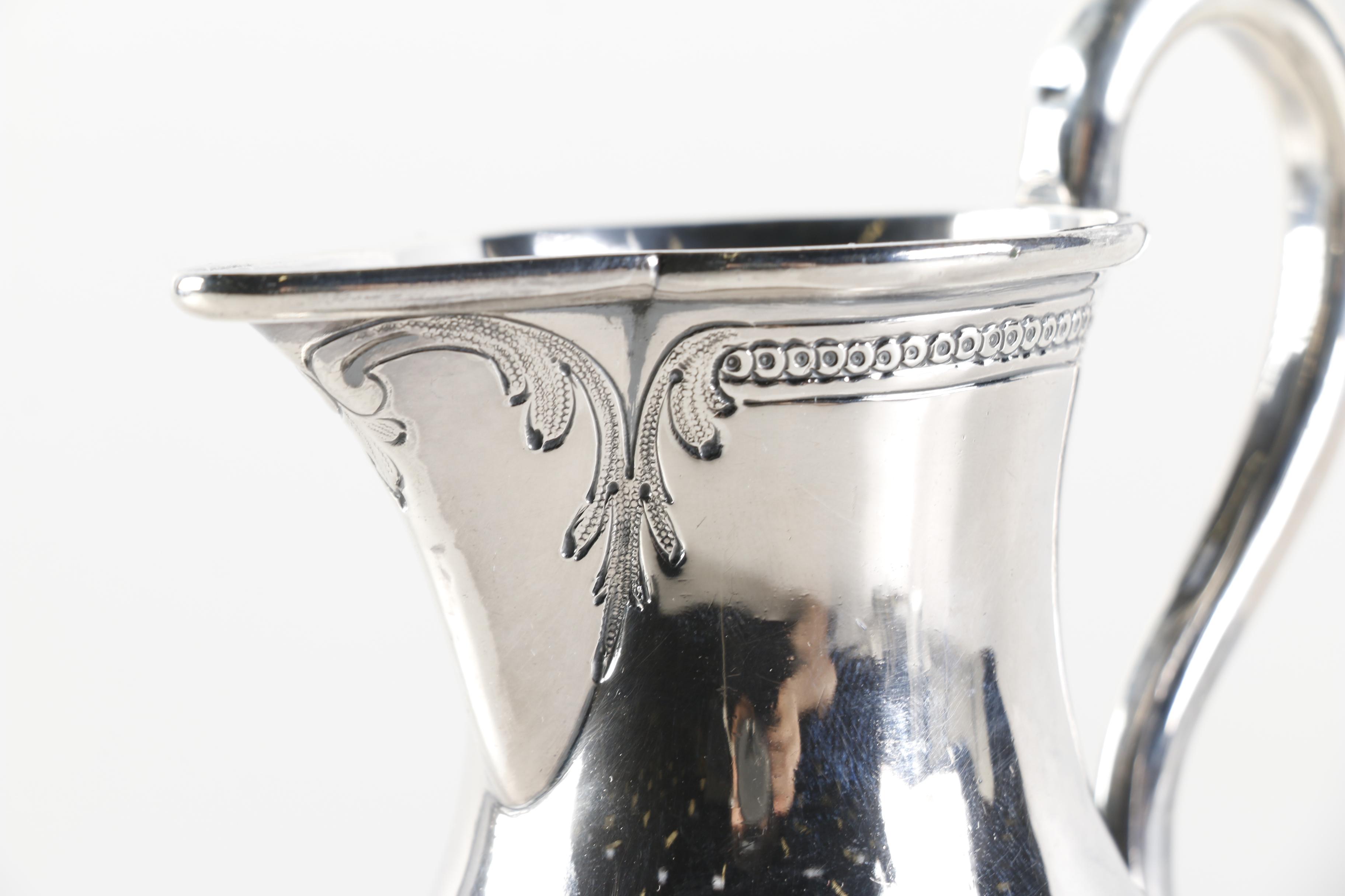 Shreve, Brown & Co. Sterling Silver Pitcher