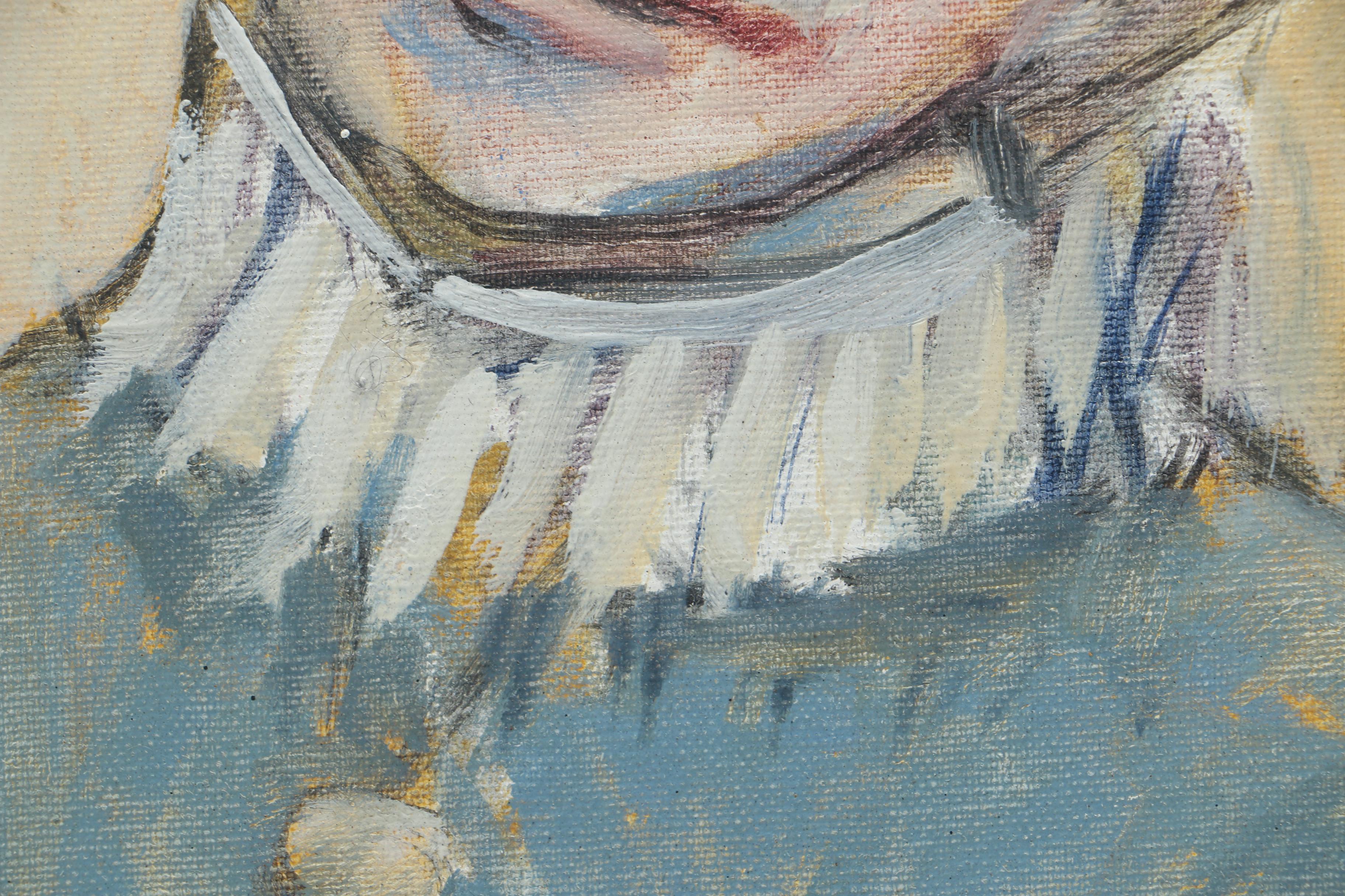 Robert Broderson Oil Painting on Canvas "Pierrot"