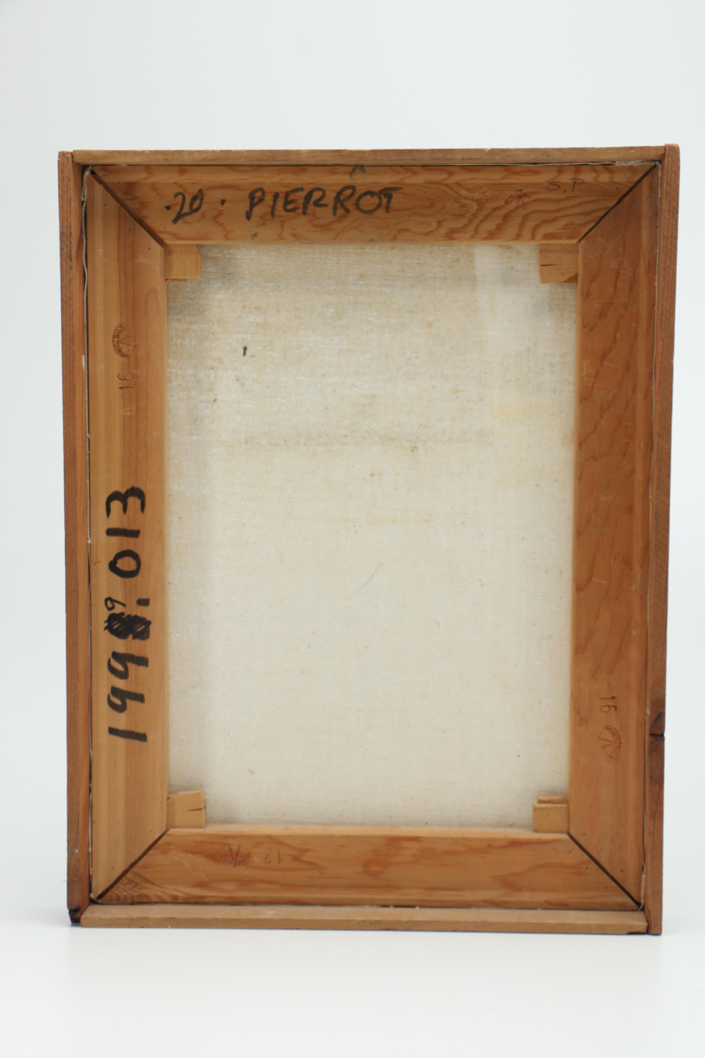 Robert Broderson Oil Painting on Canvas "Pierrot"