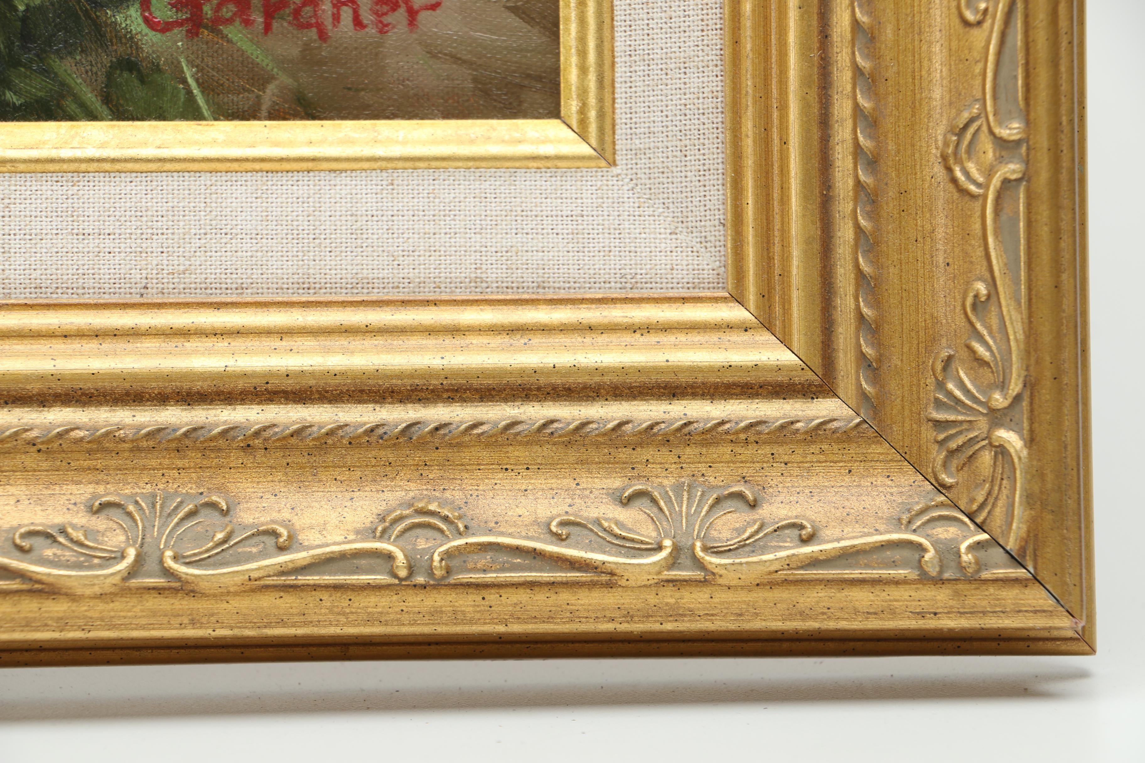 Gardner Oil Painting on Canvas "Lillies / Cape Cod"