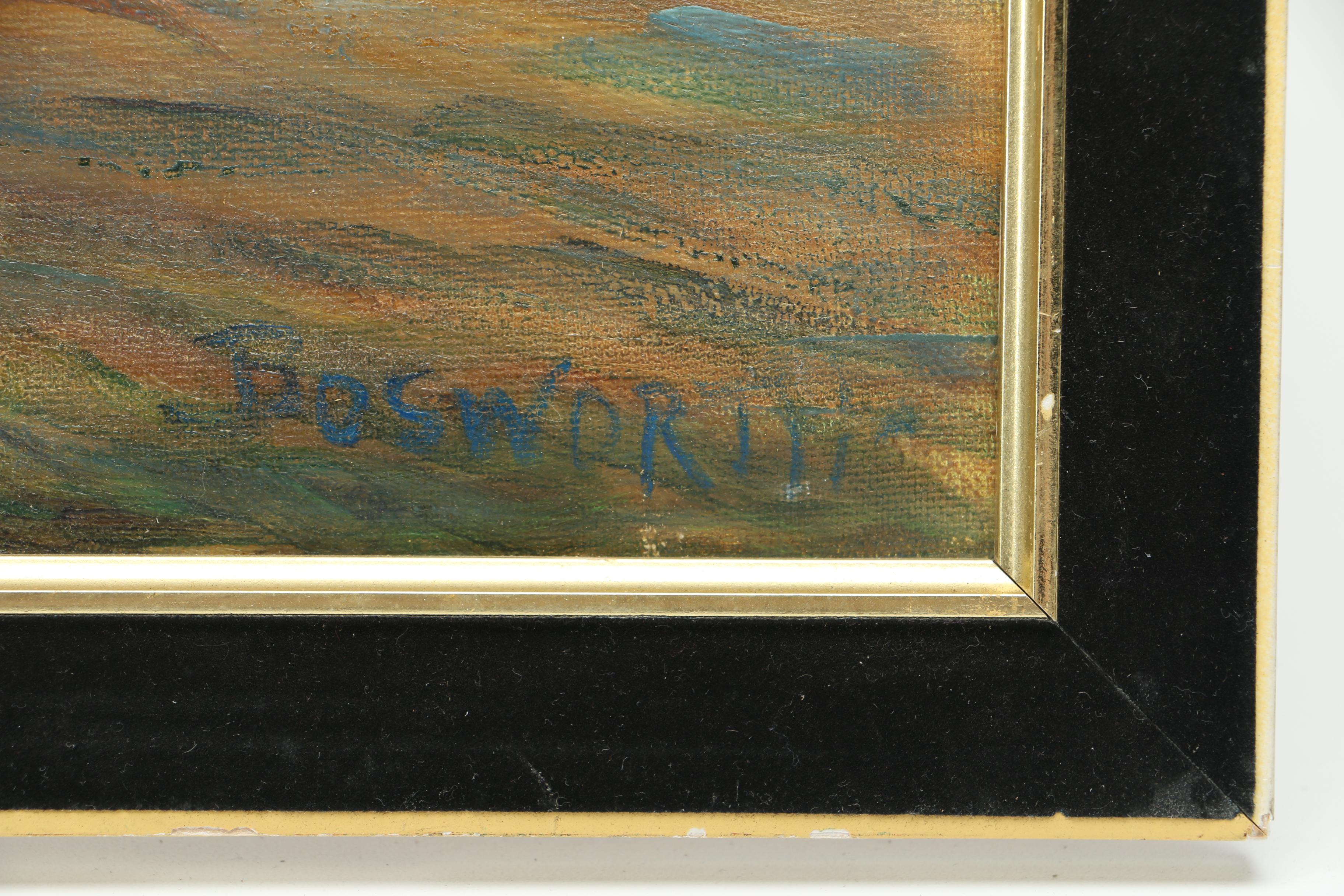 Bosworth Oil Painting on Canvas of a Young Girl With a Painted Face