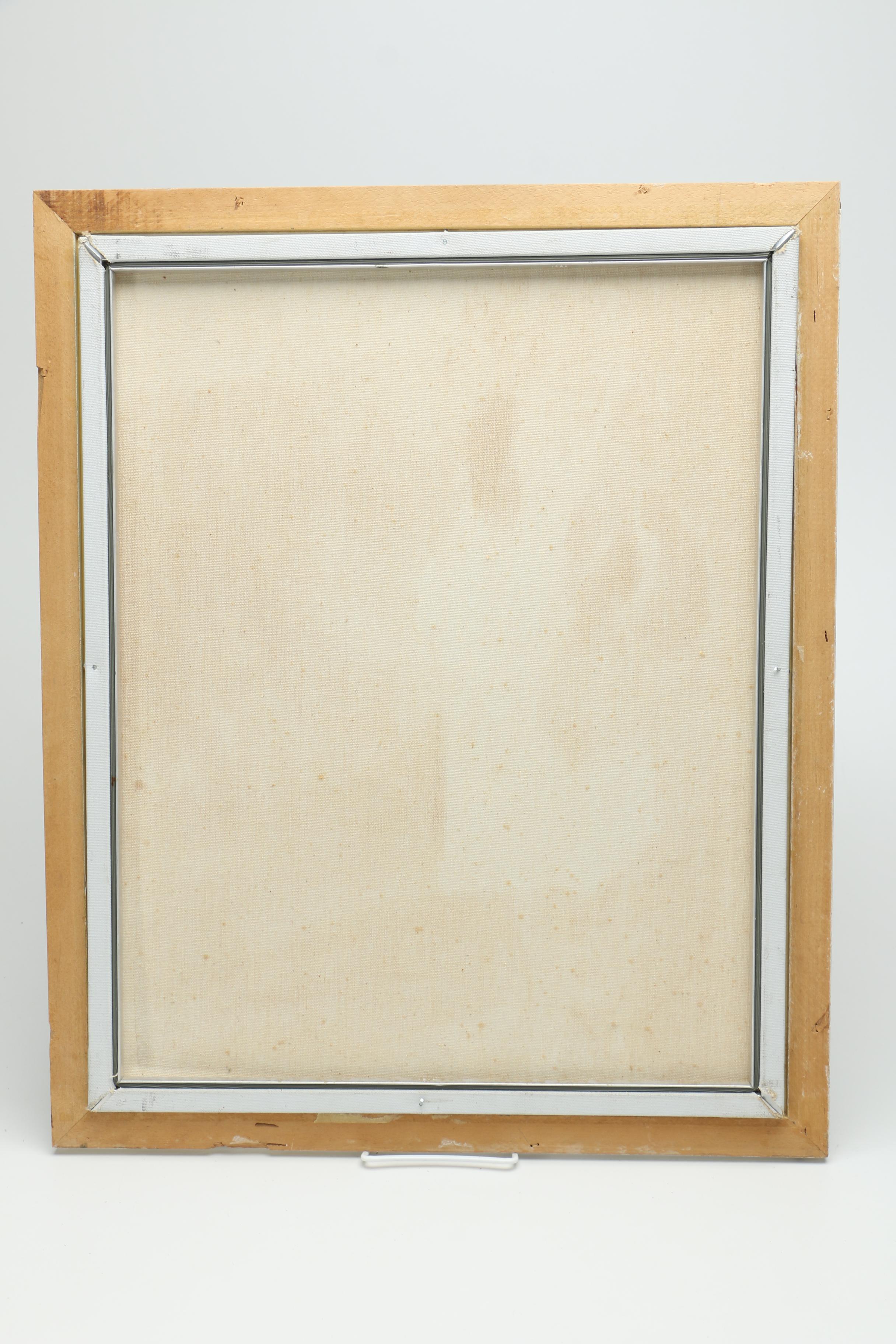 Bosworth Oil Painting on Canvas of a Young Girl With a Painted Face