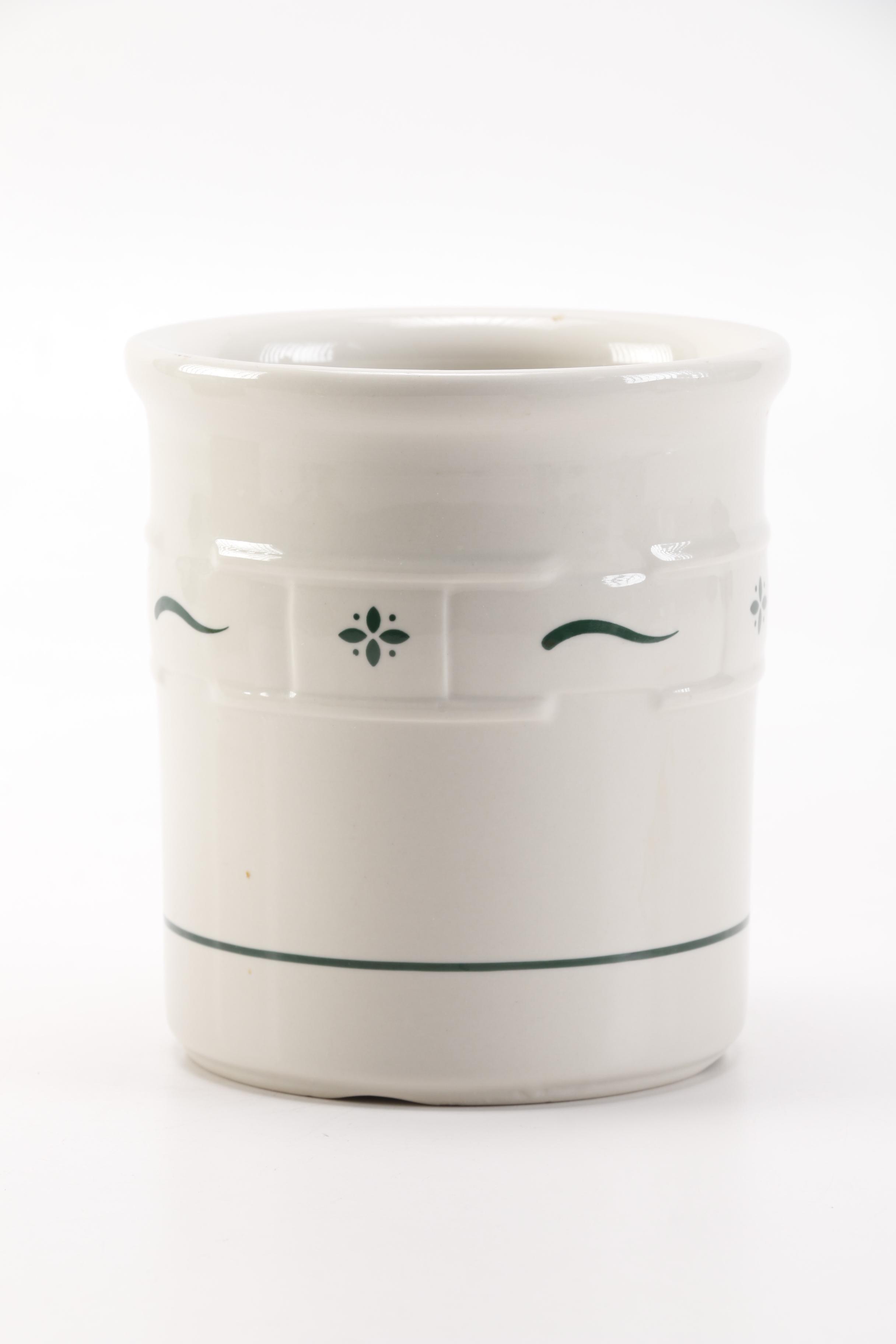 1990 Longaberger Berry Basket and Ceramic Crock