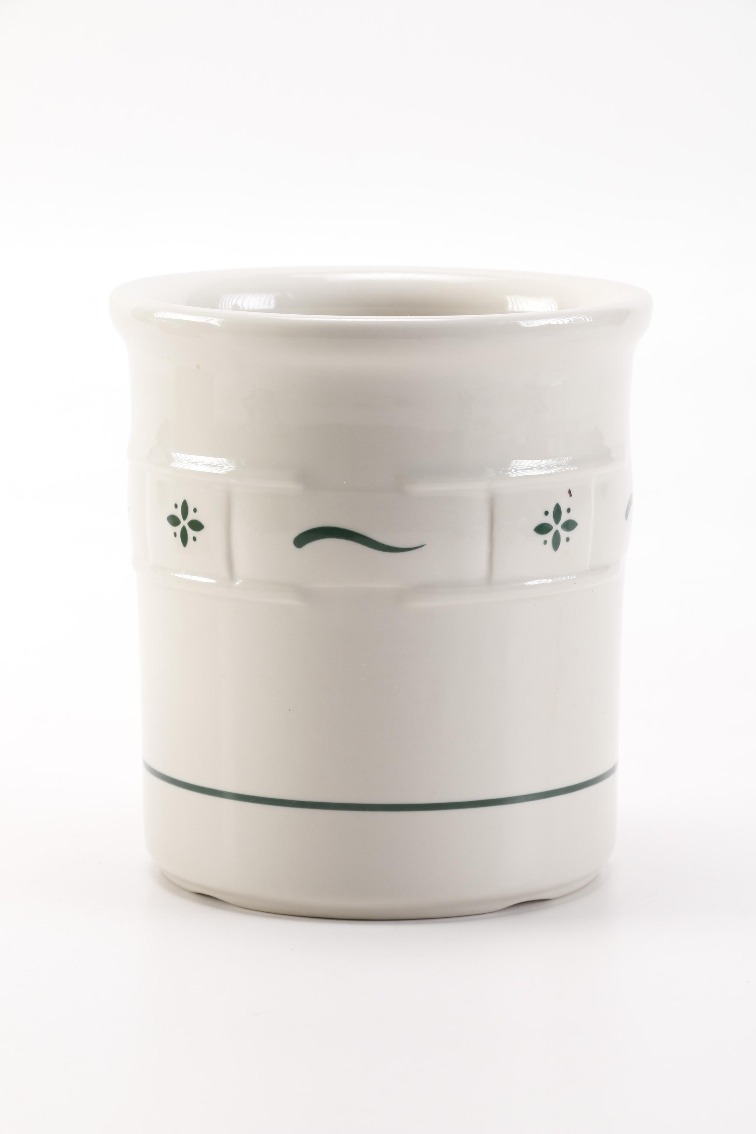 1990 Longaberger Berry Basket and Ceramic Crock