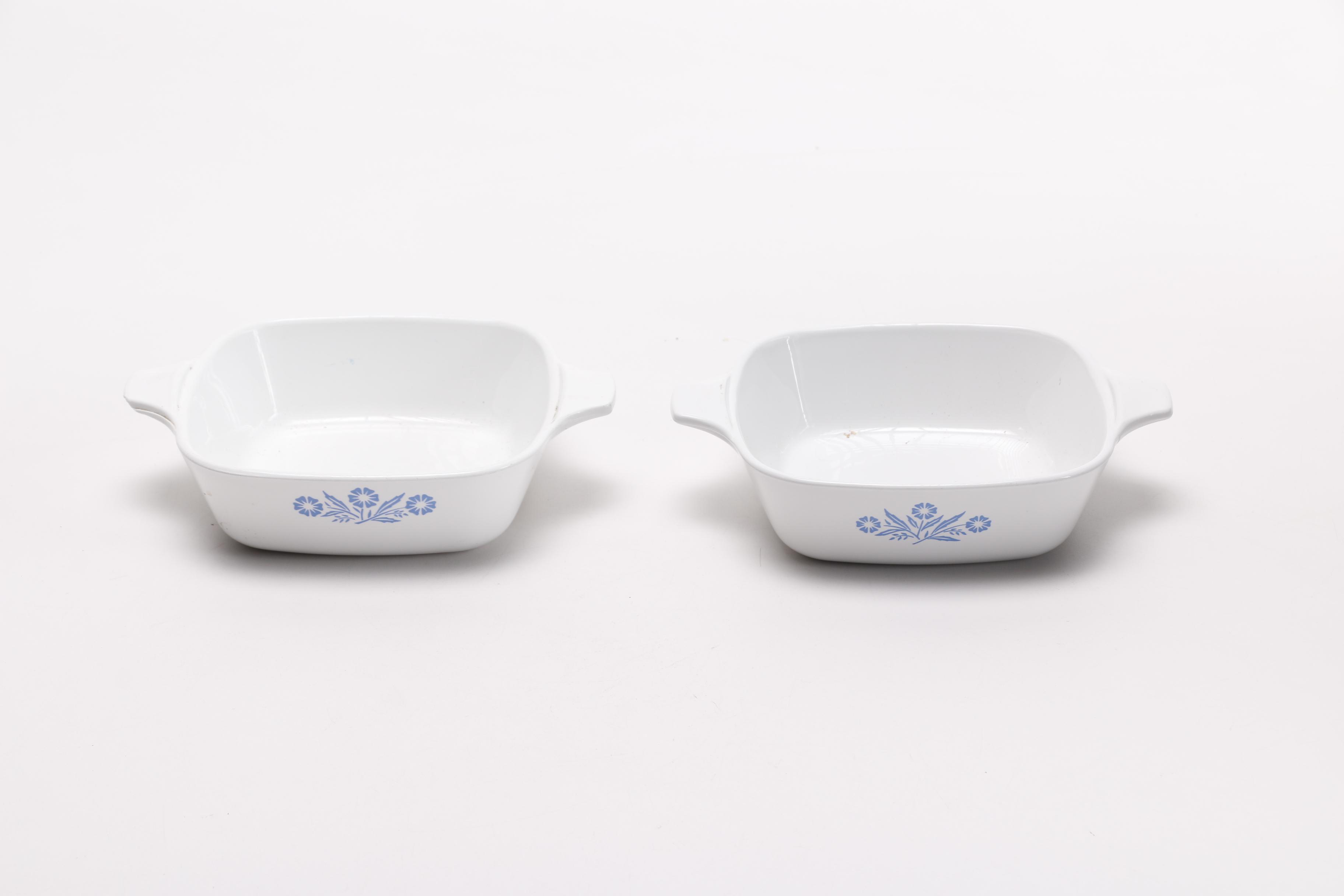 Collection of Corning  Ware "Cornflower" Pieces