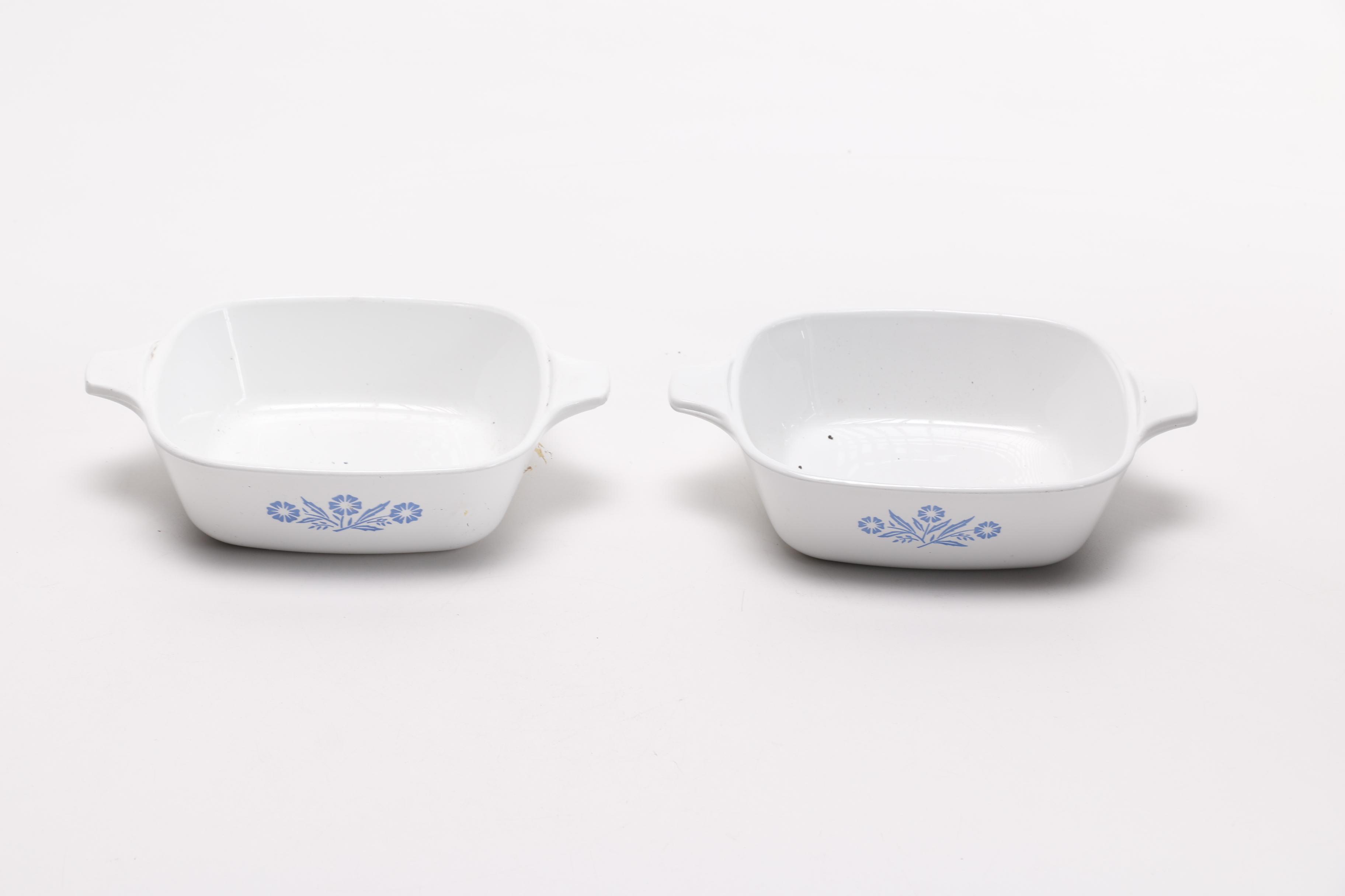 Collection of Corning  Ware "Cornflower" Pieces