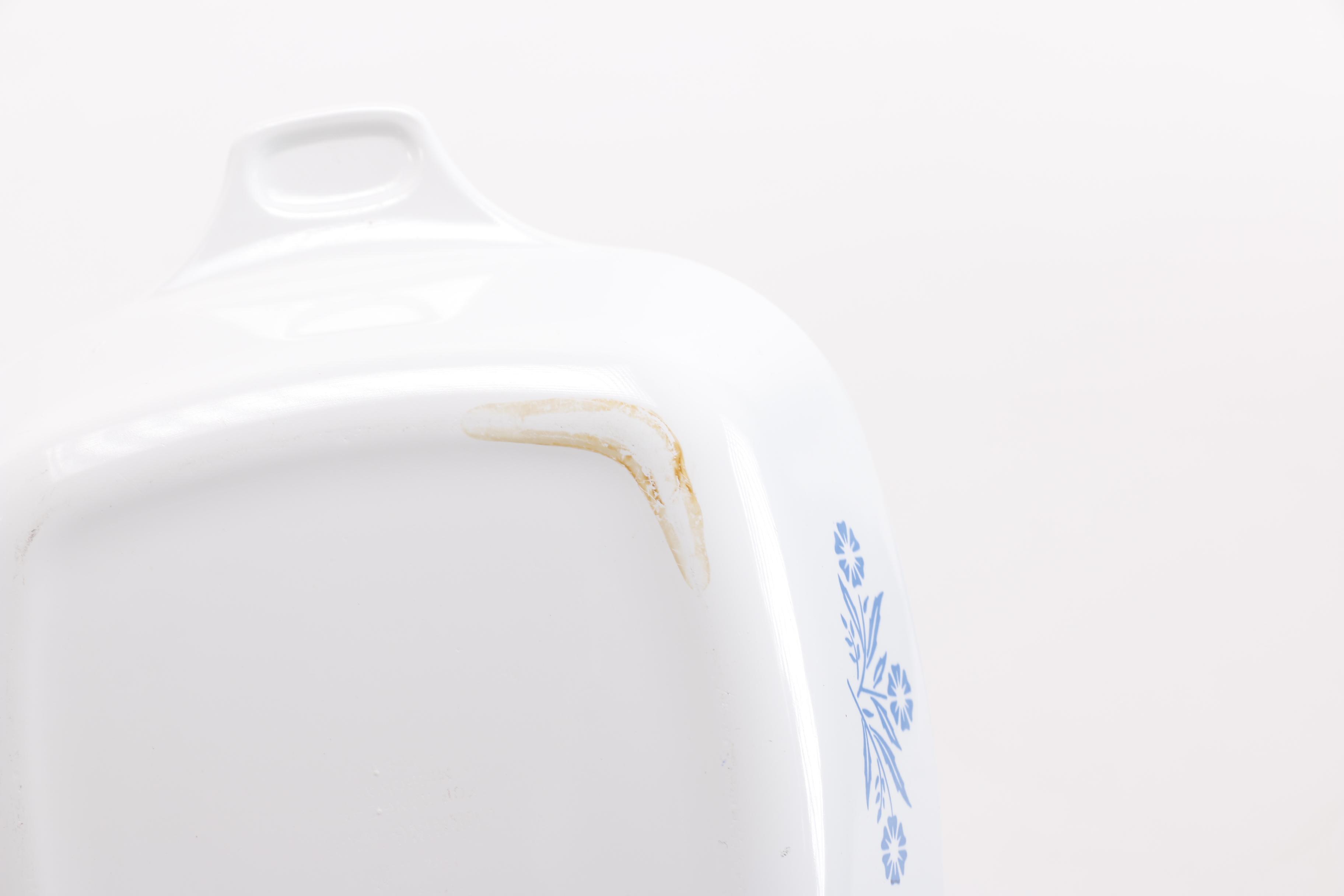 Collection of Corning  Ware "Cornflower" Pieces