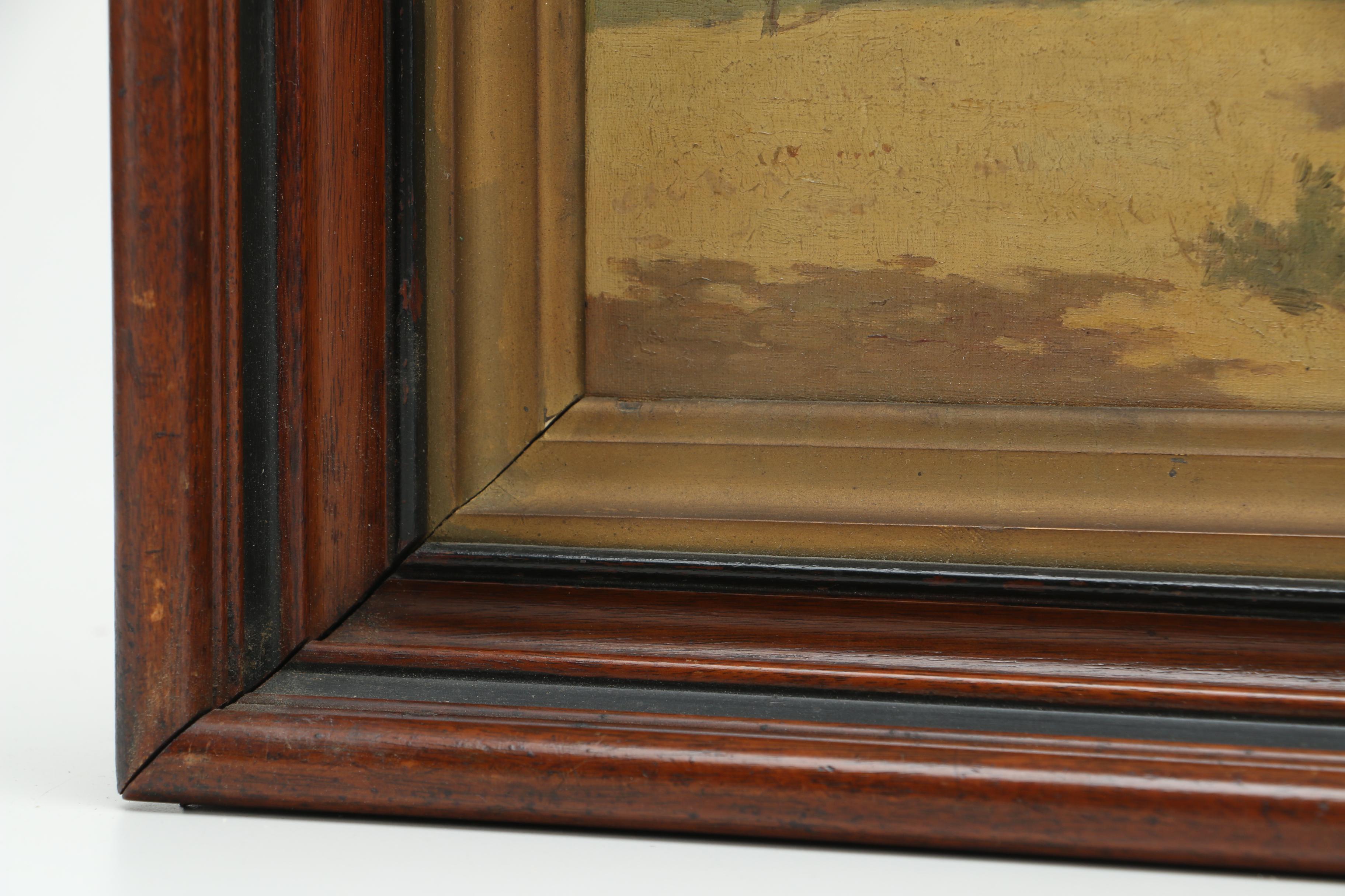 1946 Original Signed Oil on Canvas of Italian Countryside