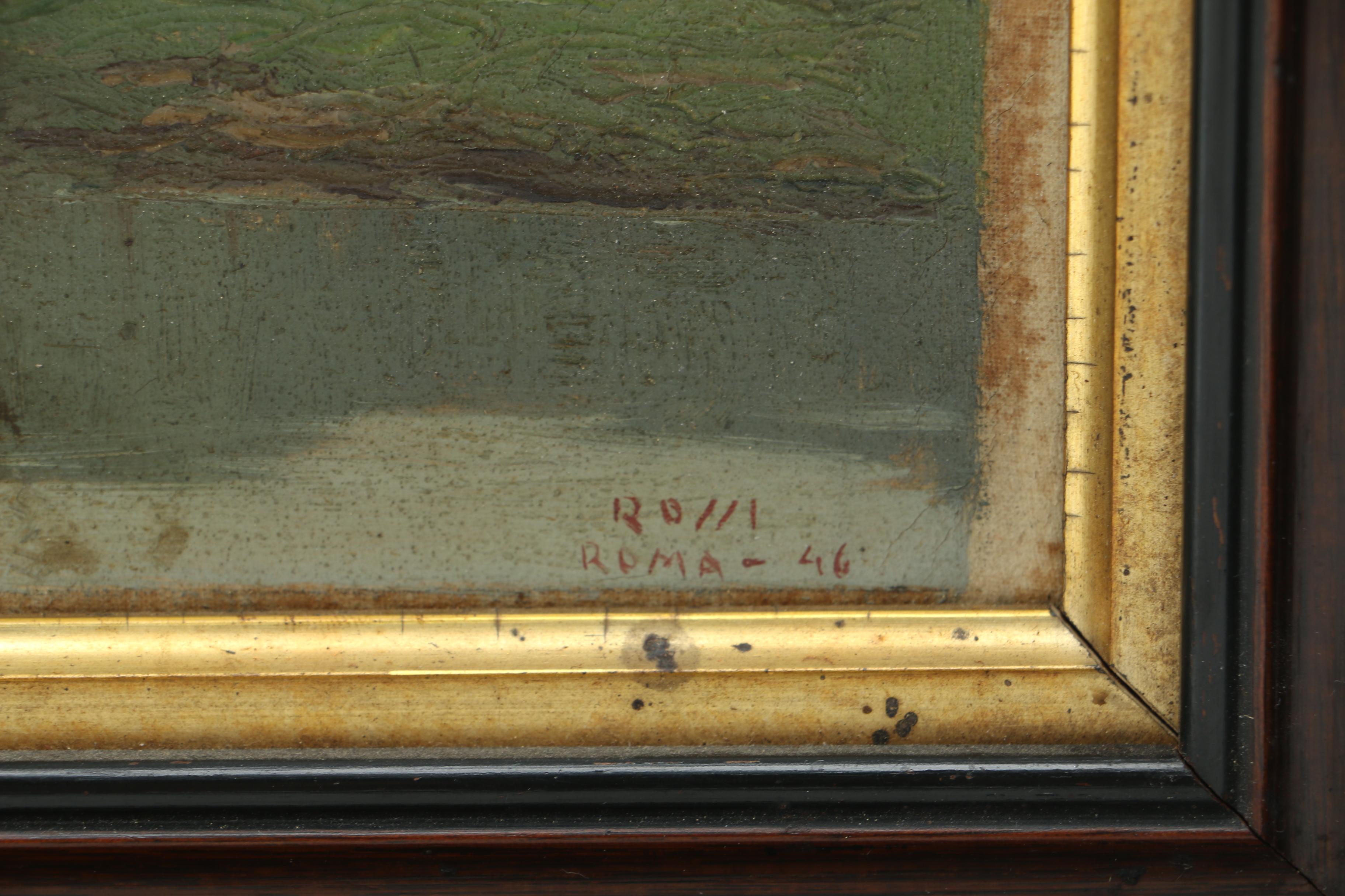 1946 Signed Original Oil on Canvas Board