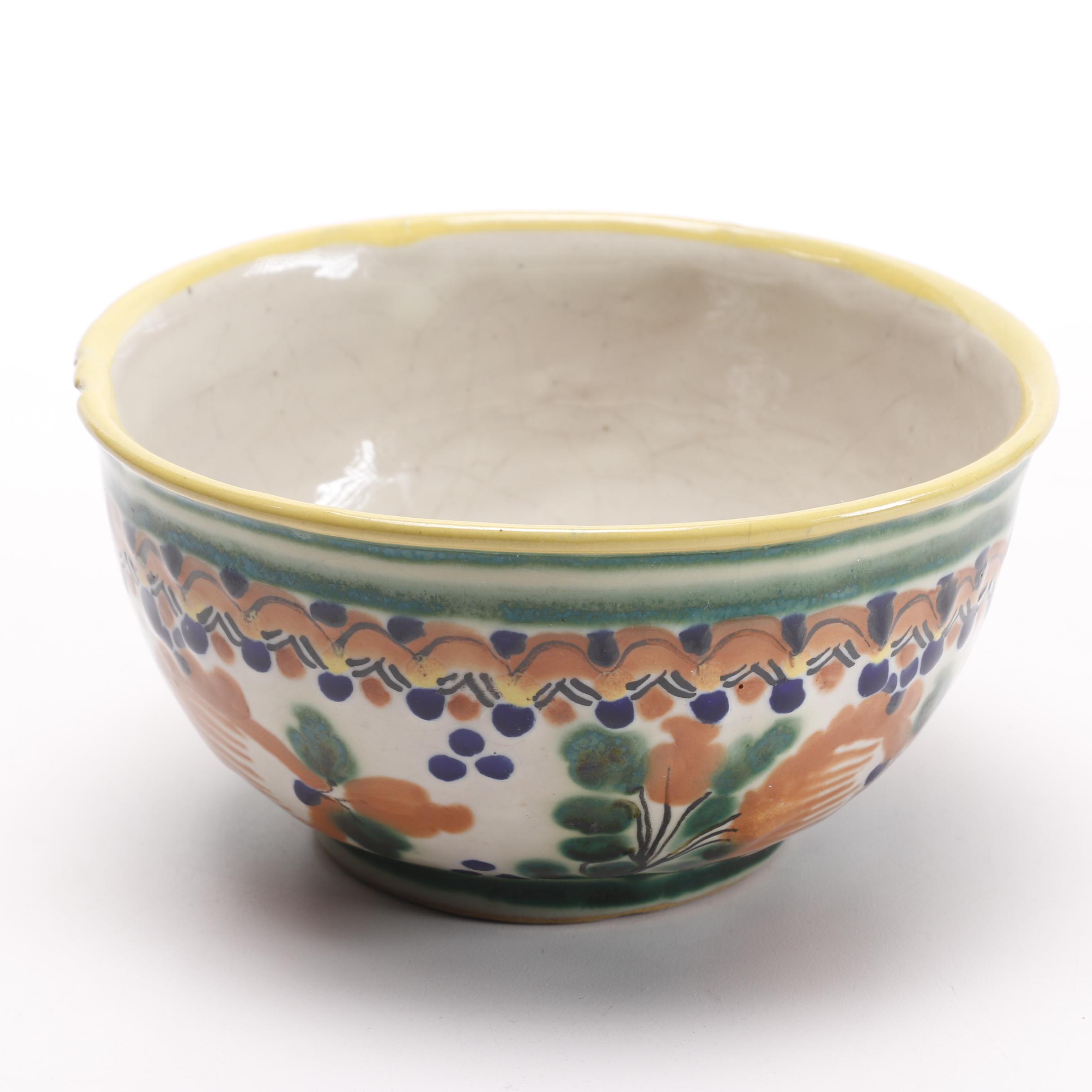 Puebla Mex Handmade Bowl