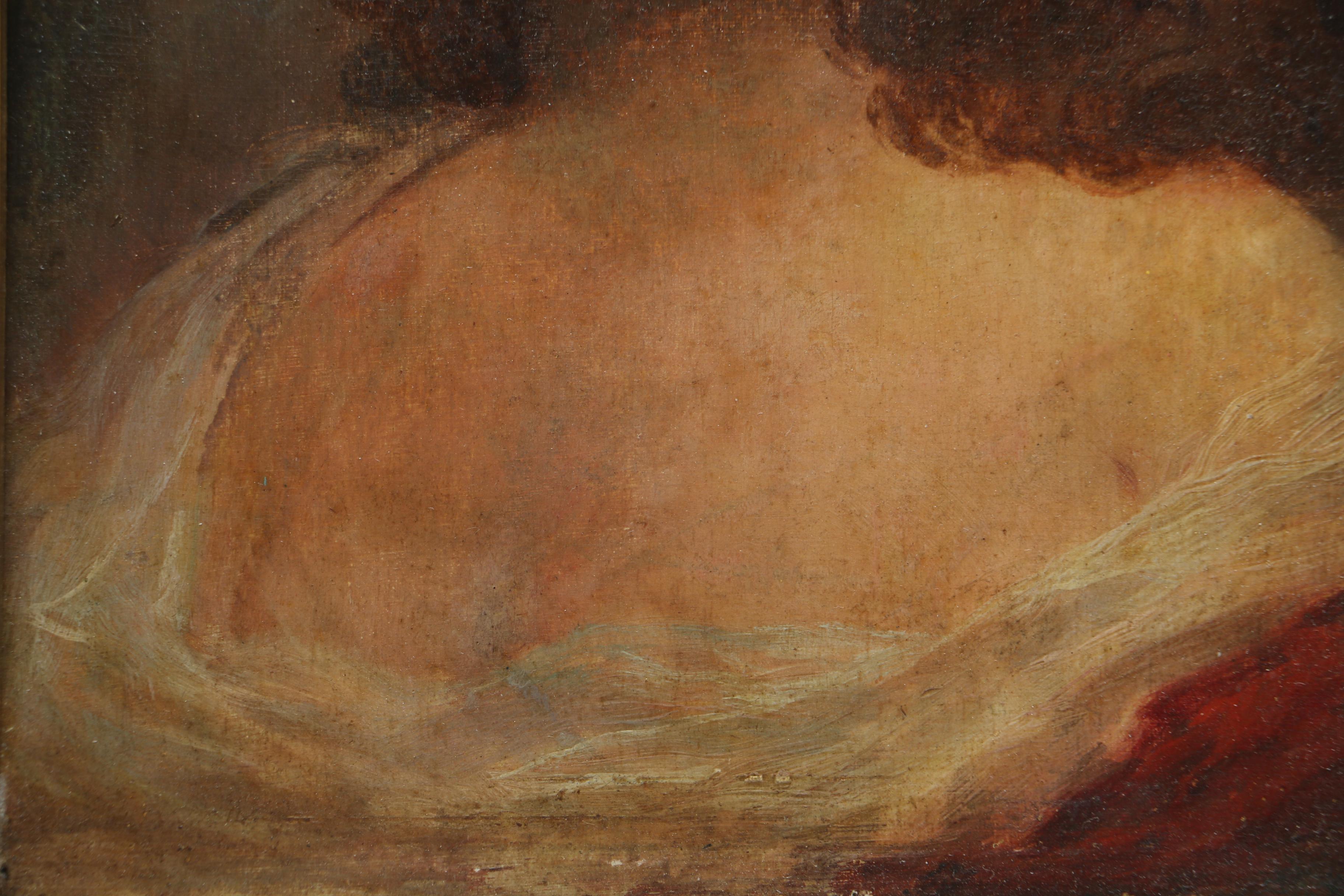 Jean-Jacques Henner Oil on Board Portrait