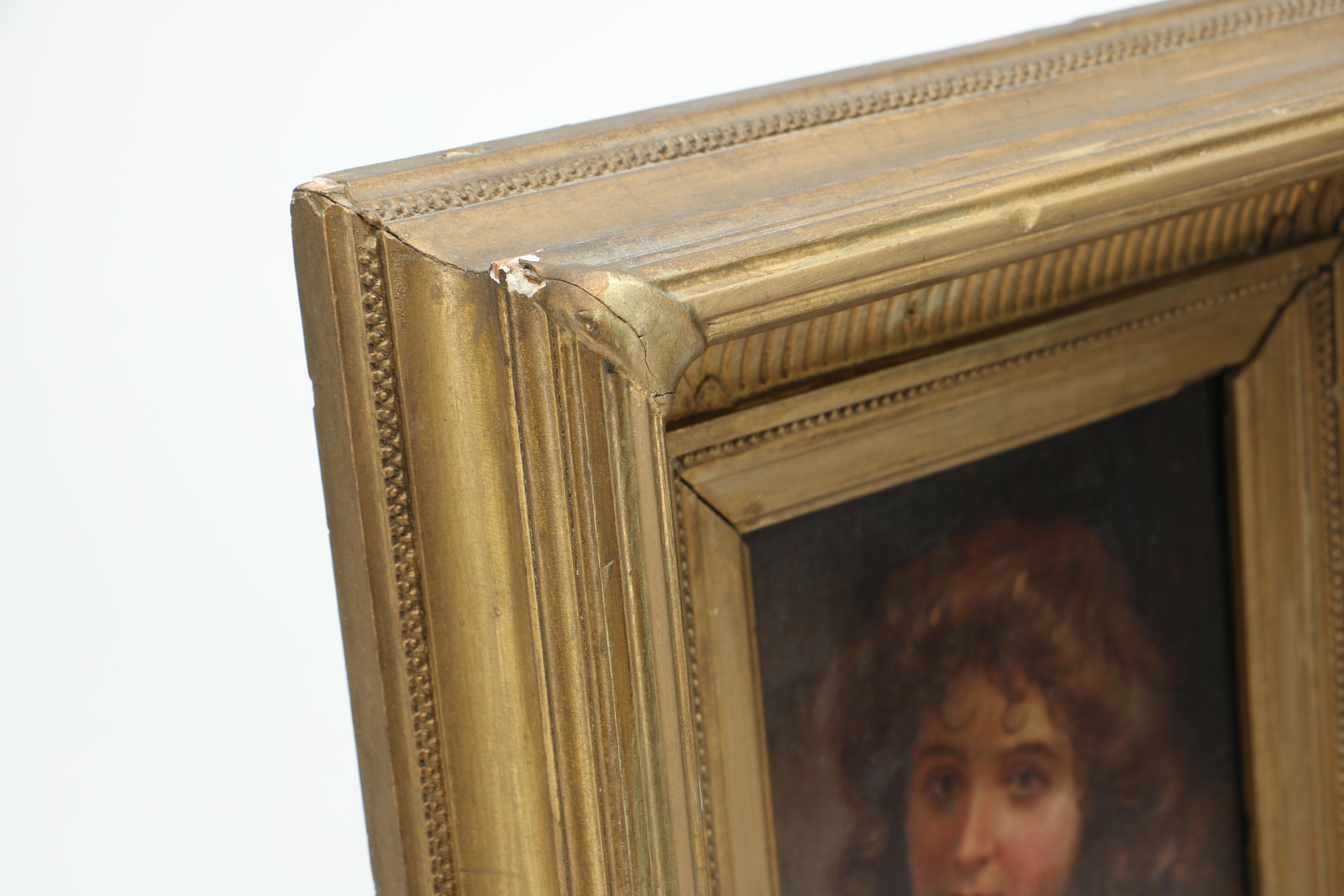 Jean-Jacques Henner Oil on Board Portrait