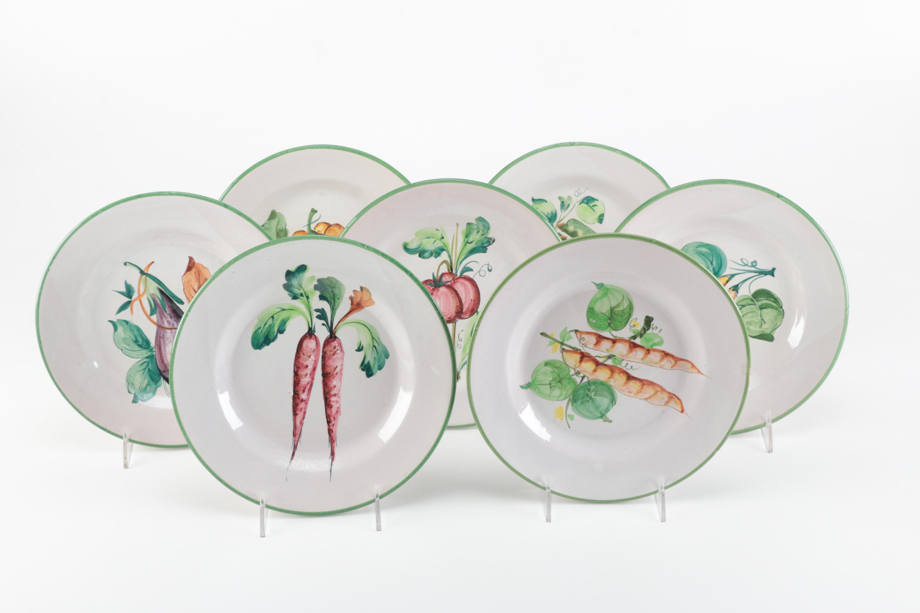 Italian Faience Plates from Estate of Duke and Duchess of Windsor
