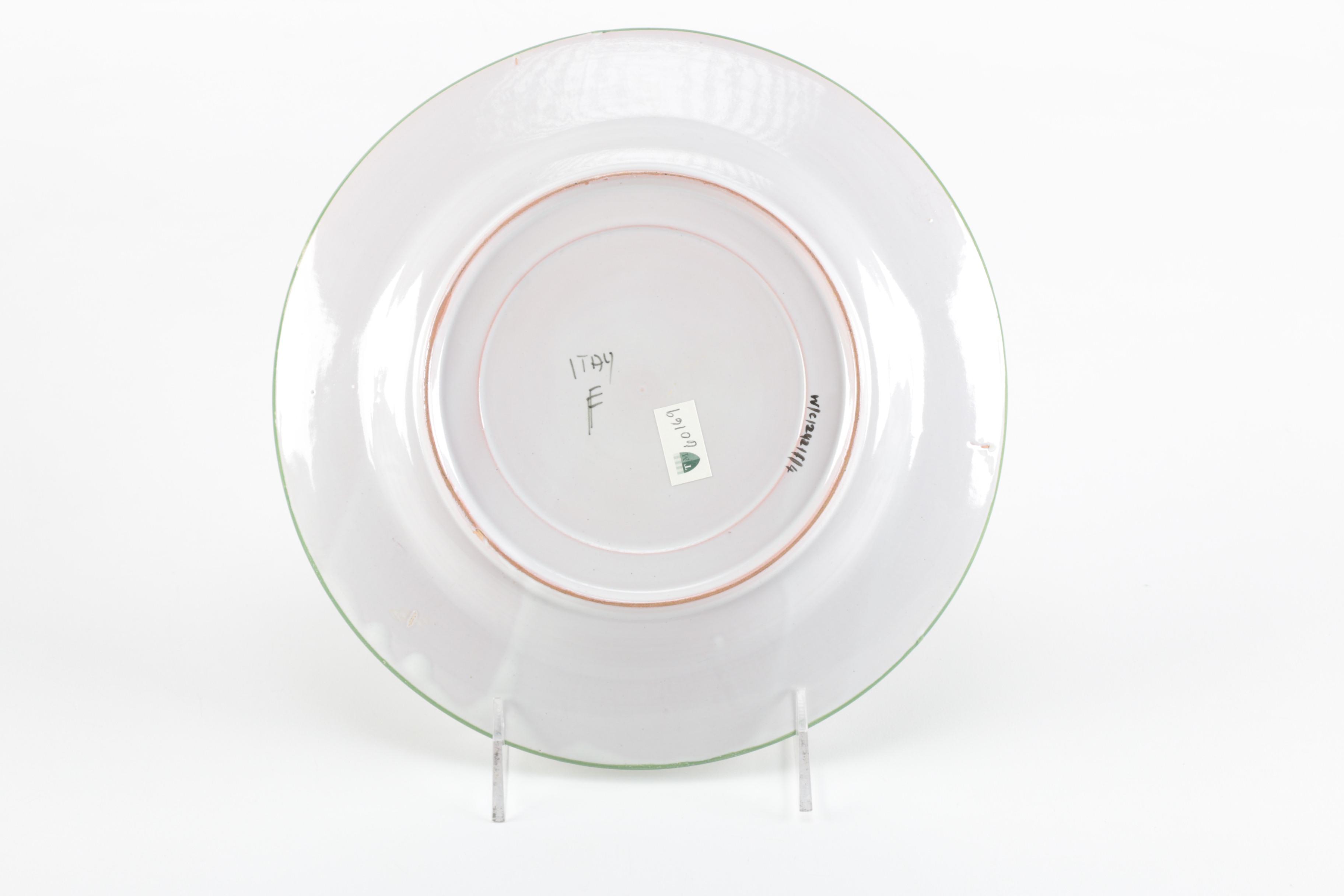 Italian Faience Plates from Estate of Duke and Duchess of Windsor