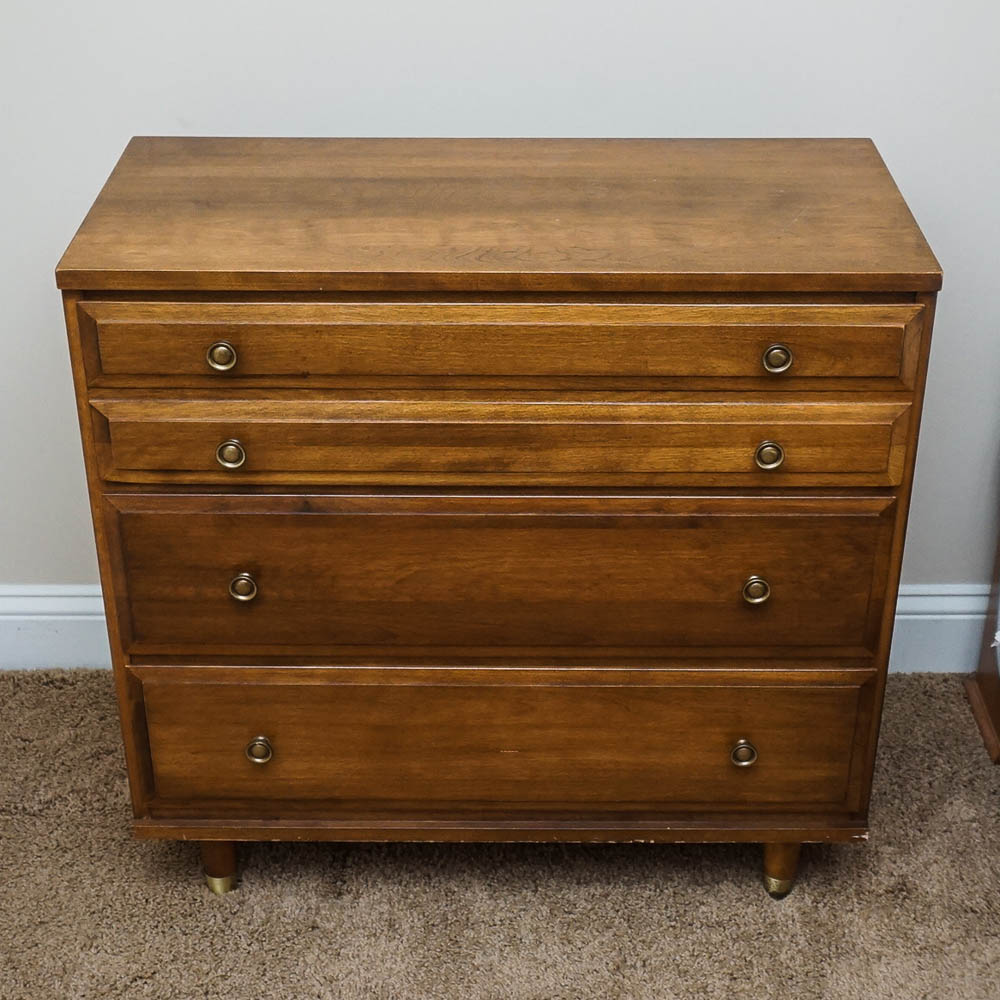 Mid 20th Century Walnut Stained Nightstands