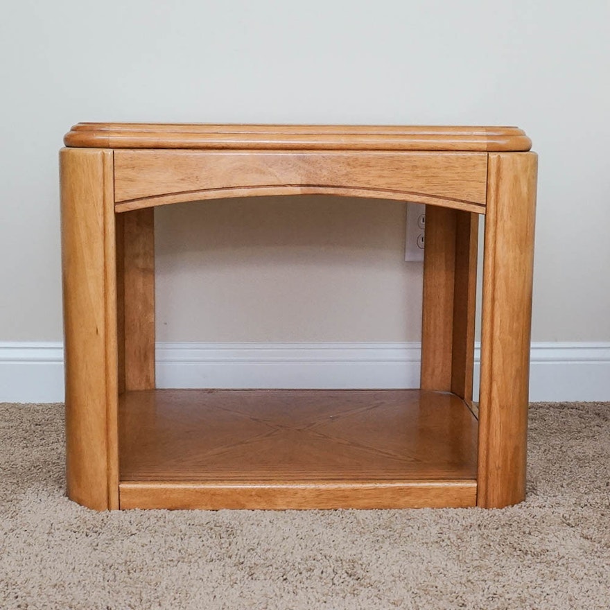 Wooden Parquetry Side Table