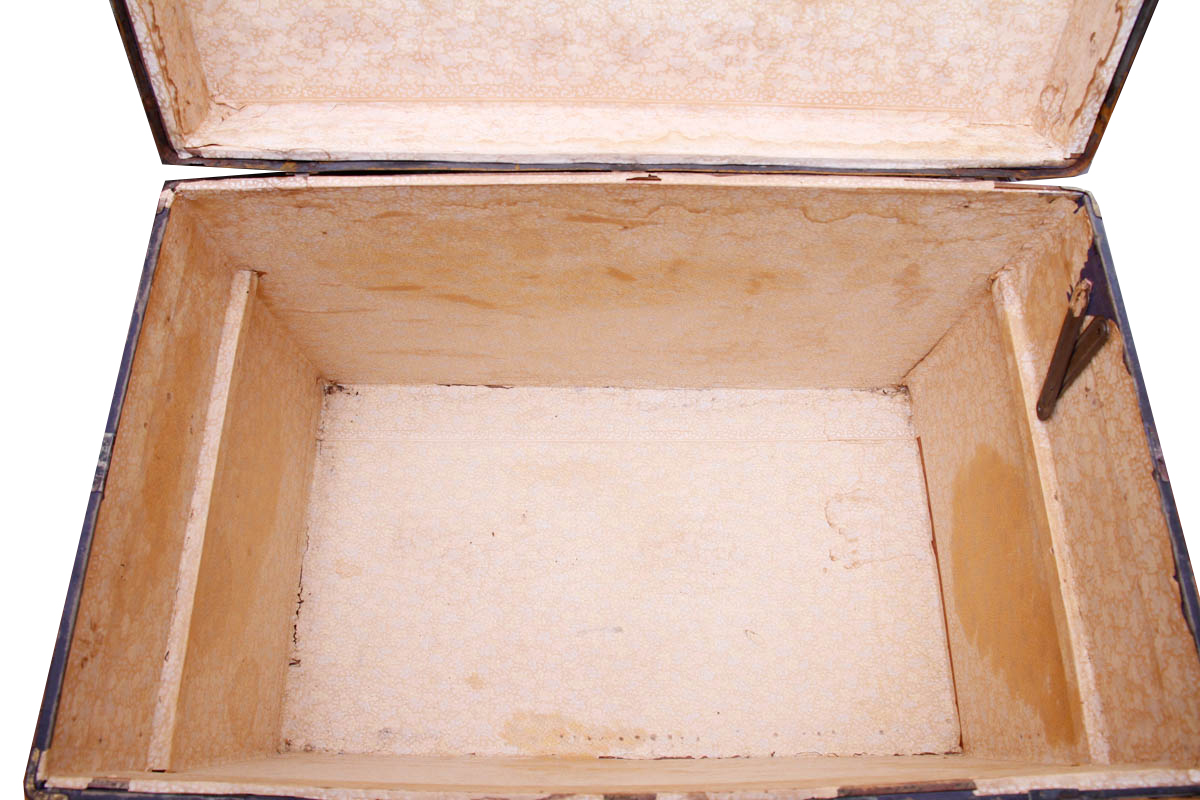 Early 20th Century Metal Steamer Trunk