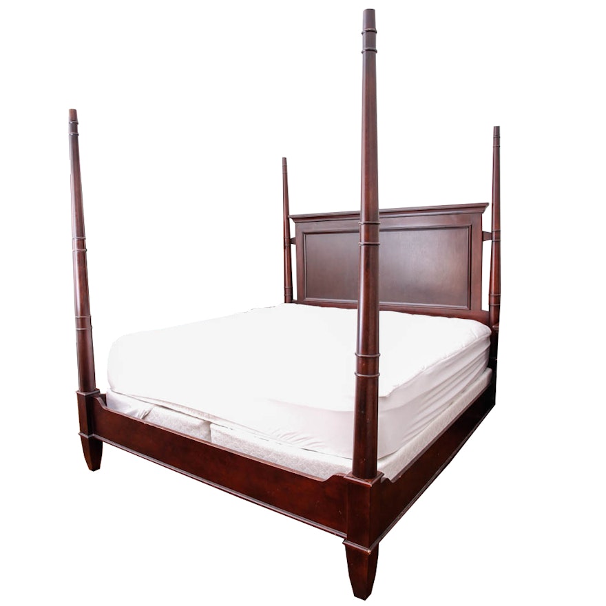 Contemporary Four-Post King Size Bed Frame