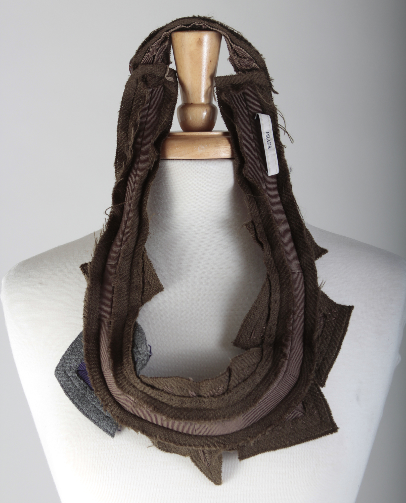 Prada Fabric Accent Belt with Beaded Appliqué