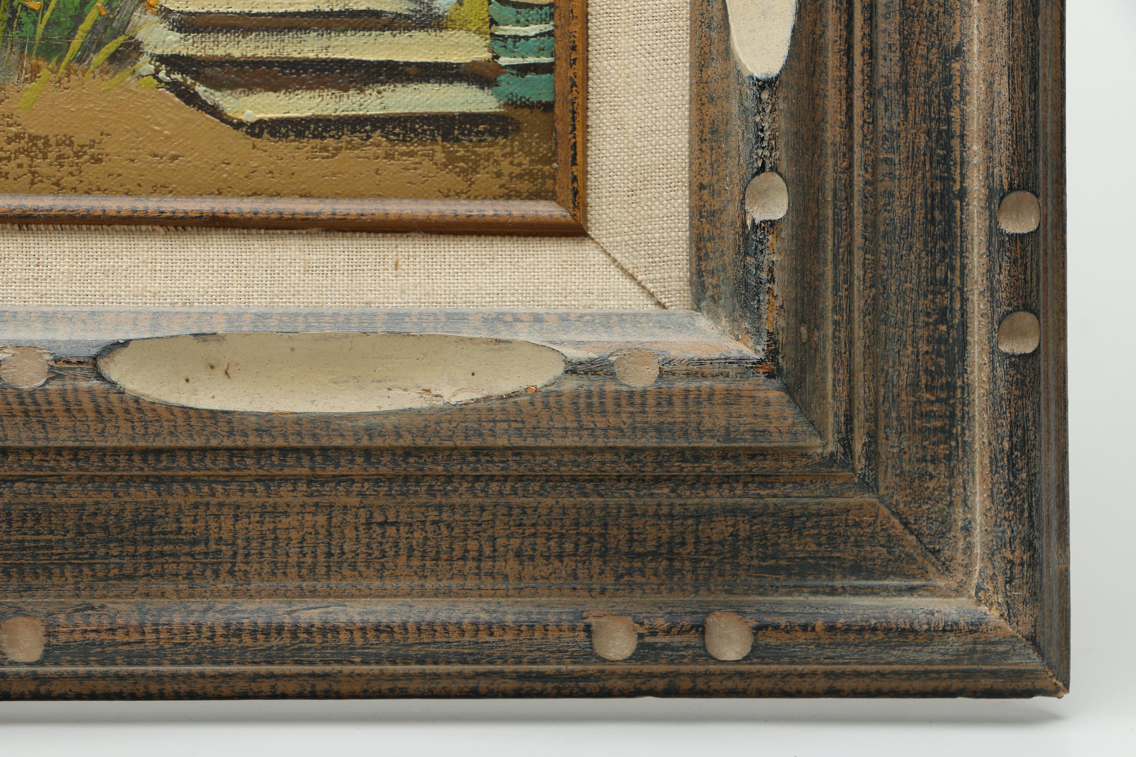 Saminoff Oil Painting on Canvas of a Cabin