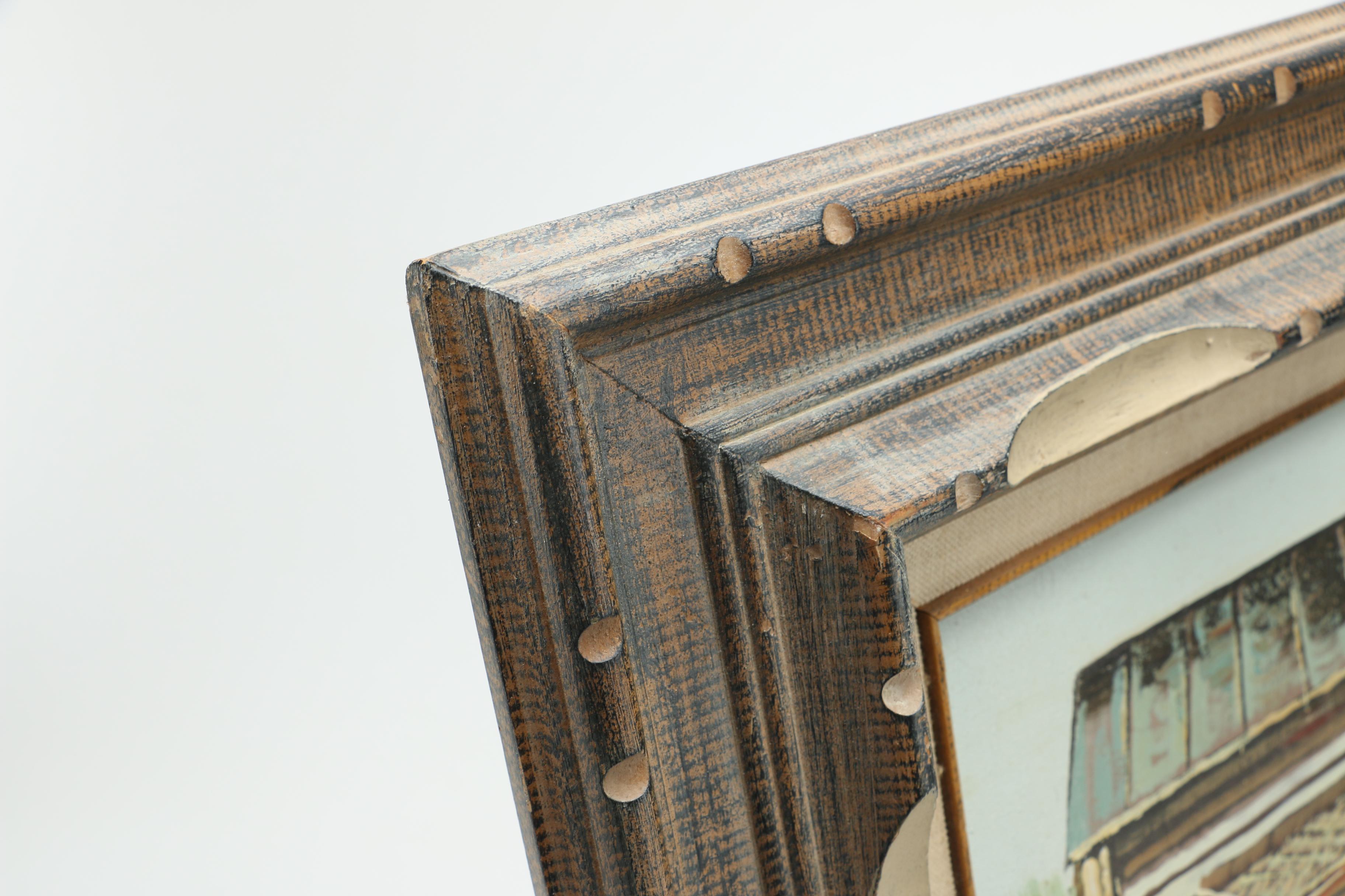 Saminoff Oil Painting on Canvas of a Cabin