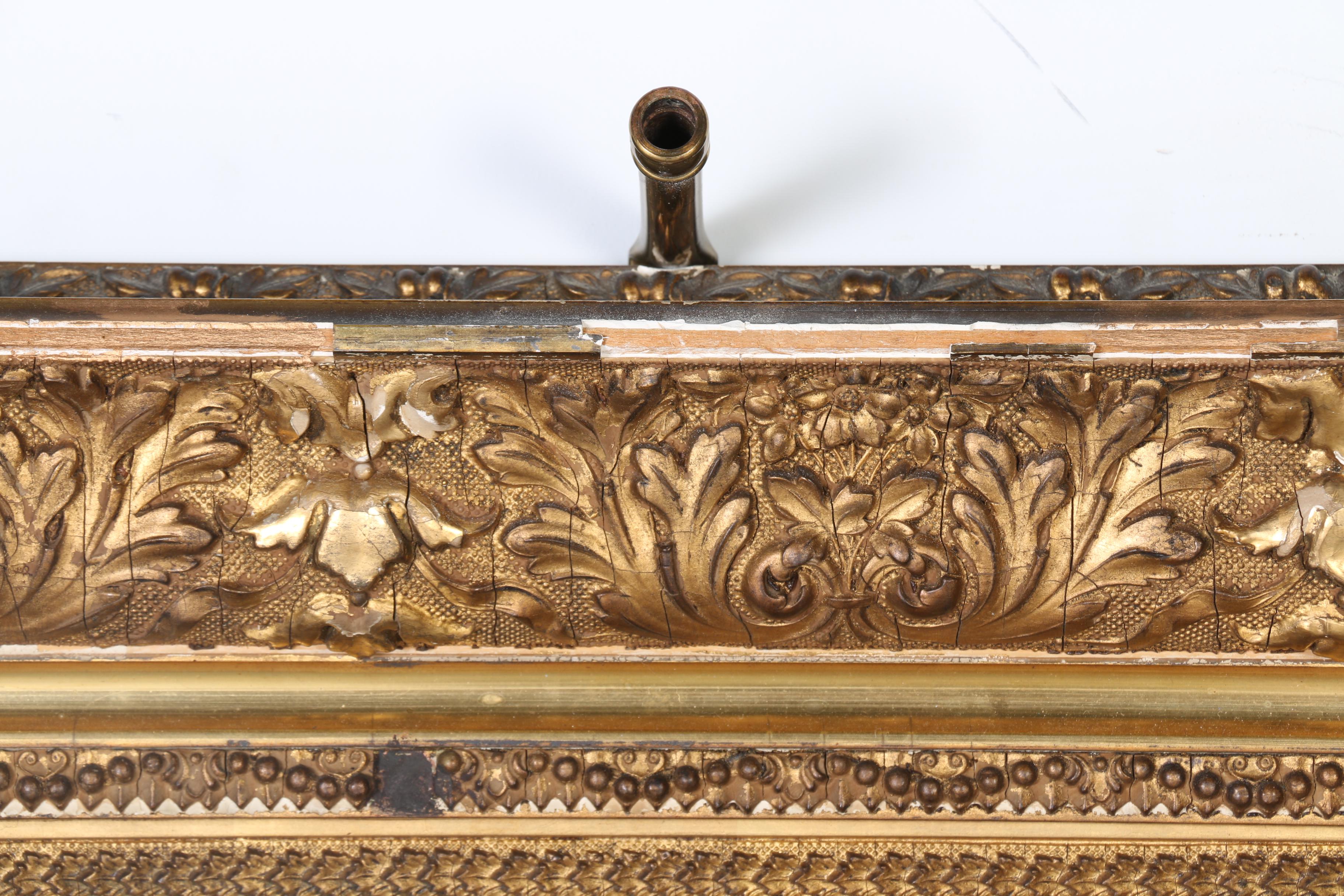 A. M. Pettec 1888 Oil Painting "Boy Blowing Bubbles"