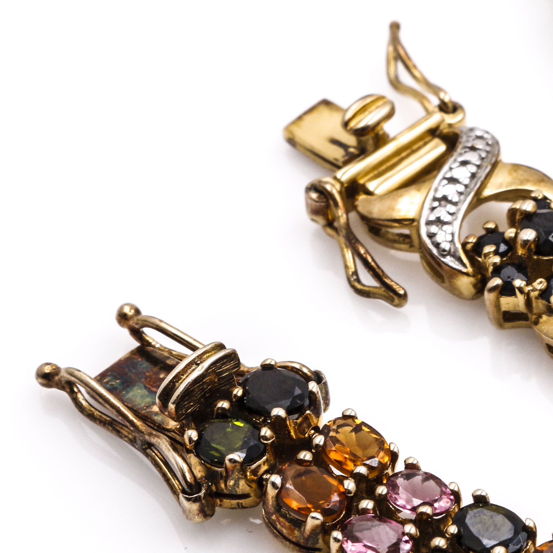 Sterling Silver and Stone Tennis Bracelets