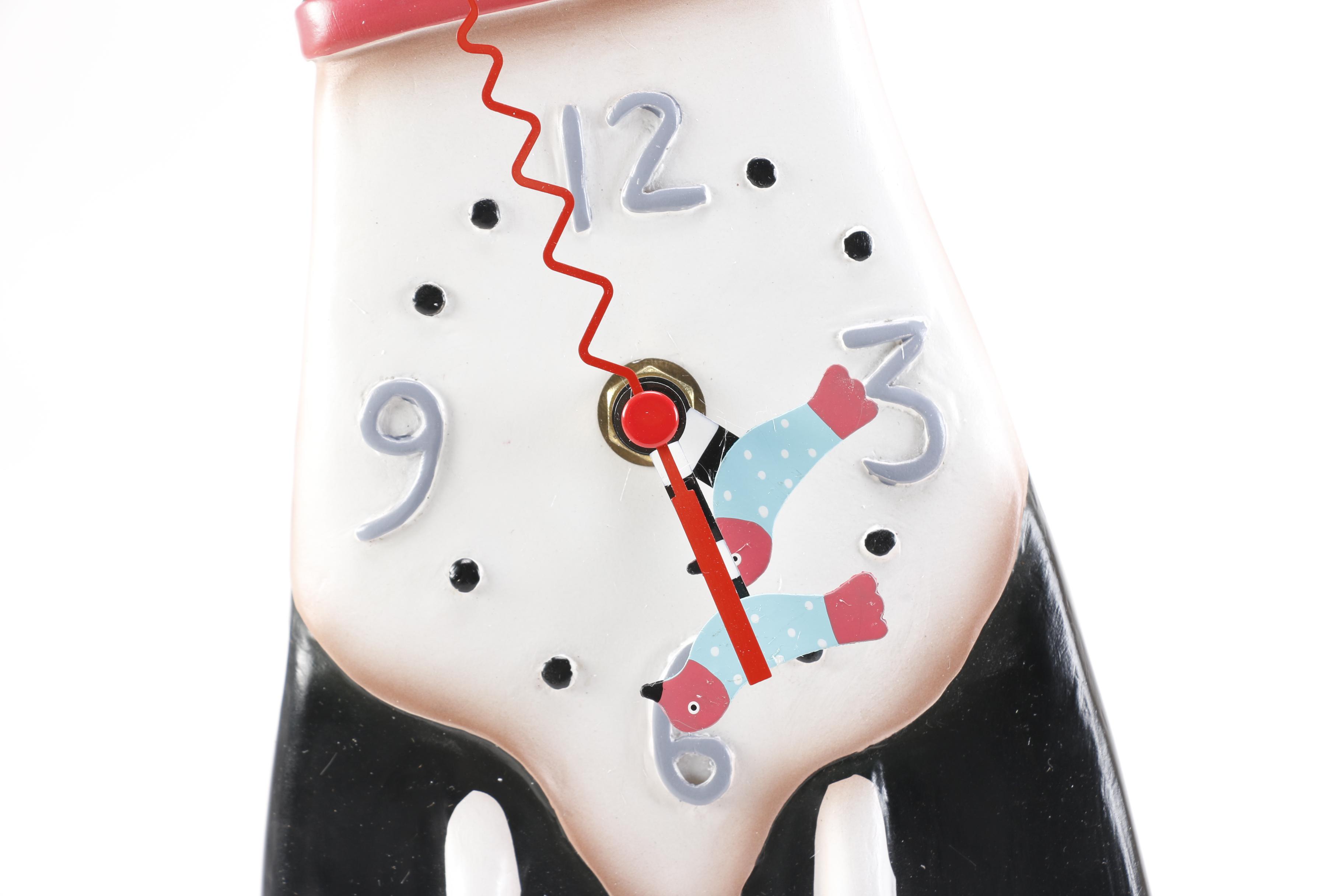 Cat Wall Clock by Allen Designs