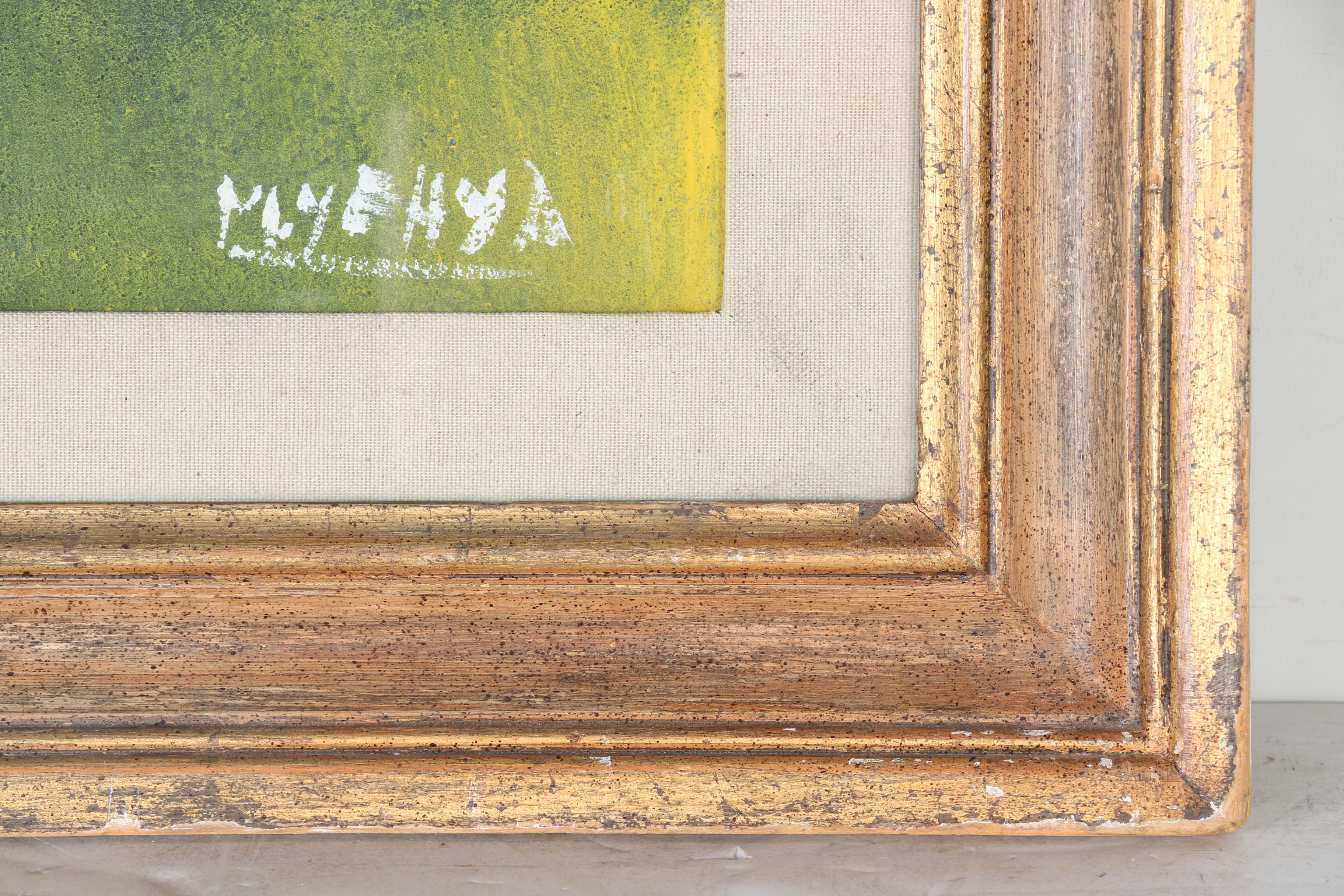 Mustapha Yehya Oil on Canvas Painting of a Woman