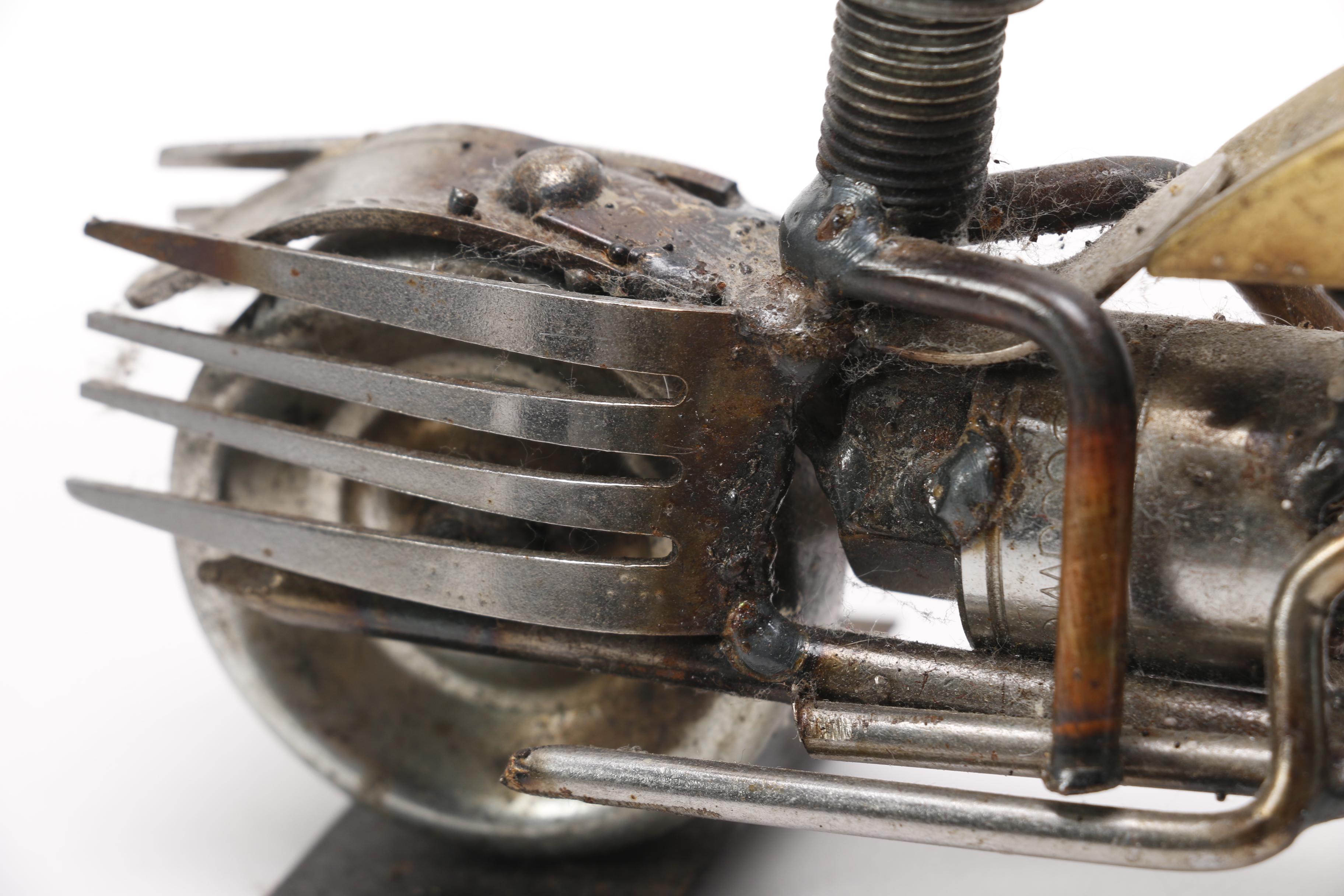 Dick Cooley Metal Sculpture of a Motorcycle