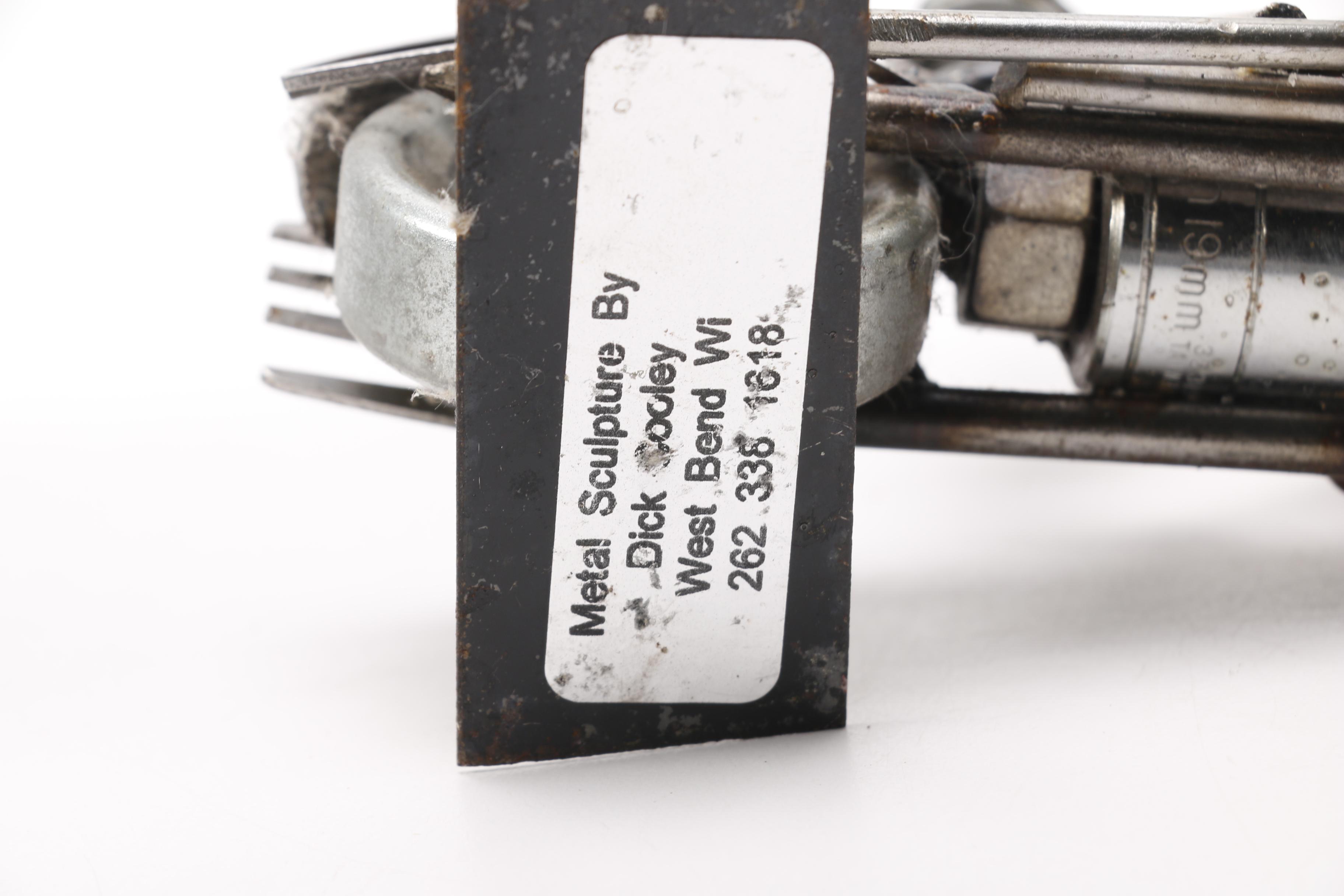 Dick Cooley Metal Sculpture of a Motorcycle